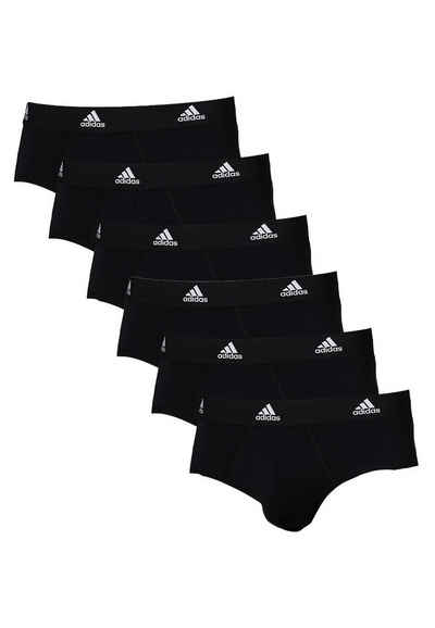 adidas Sportswear Slip 6er Pack Active Flex Cotton (Spar-Set, 6-St) Slip / Unterhose - Baumwolle - Ohne Eingriff - Weiche Nahtverarbeitung