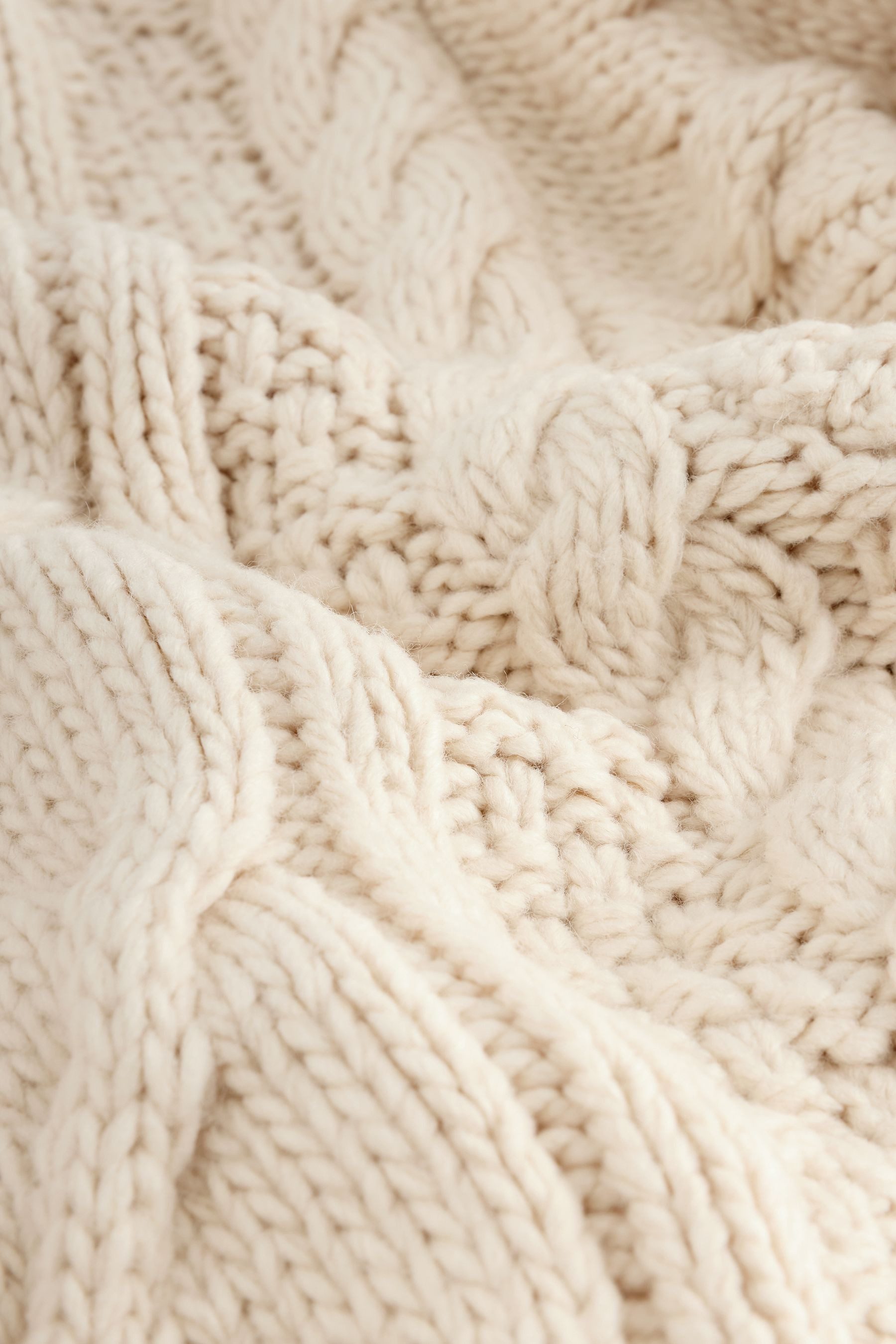 Next Strickjacke Grobstrickjacke mit Zopfmuster (1-tlg)