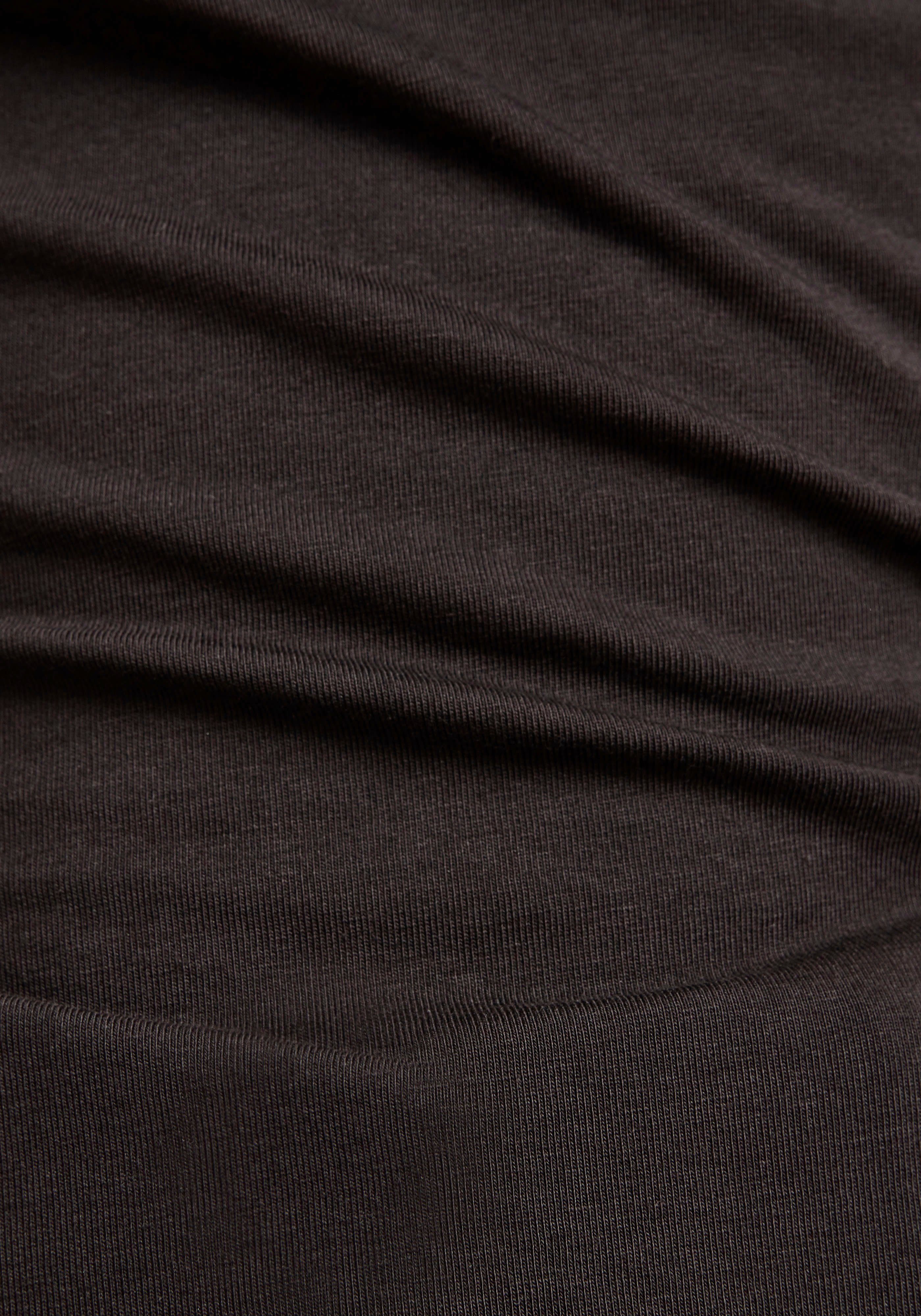 vorne Base black V-Shirt mit t kleinem G-Star sl RAW wmn Logodruck cap v