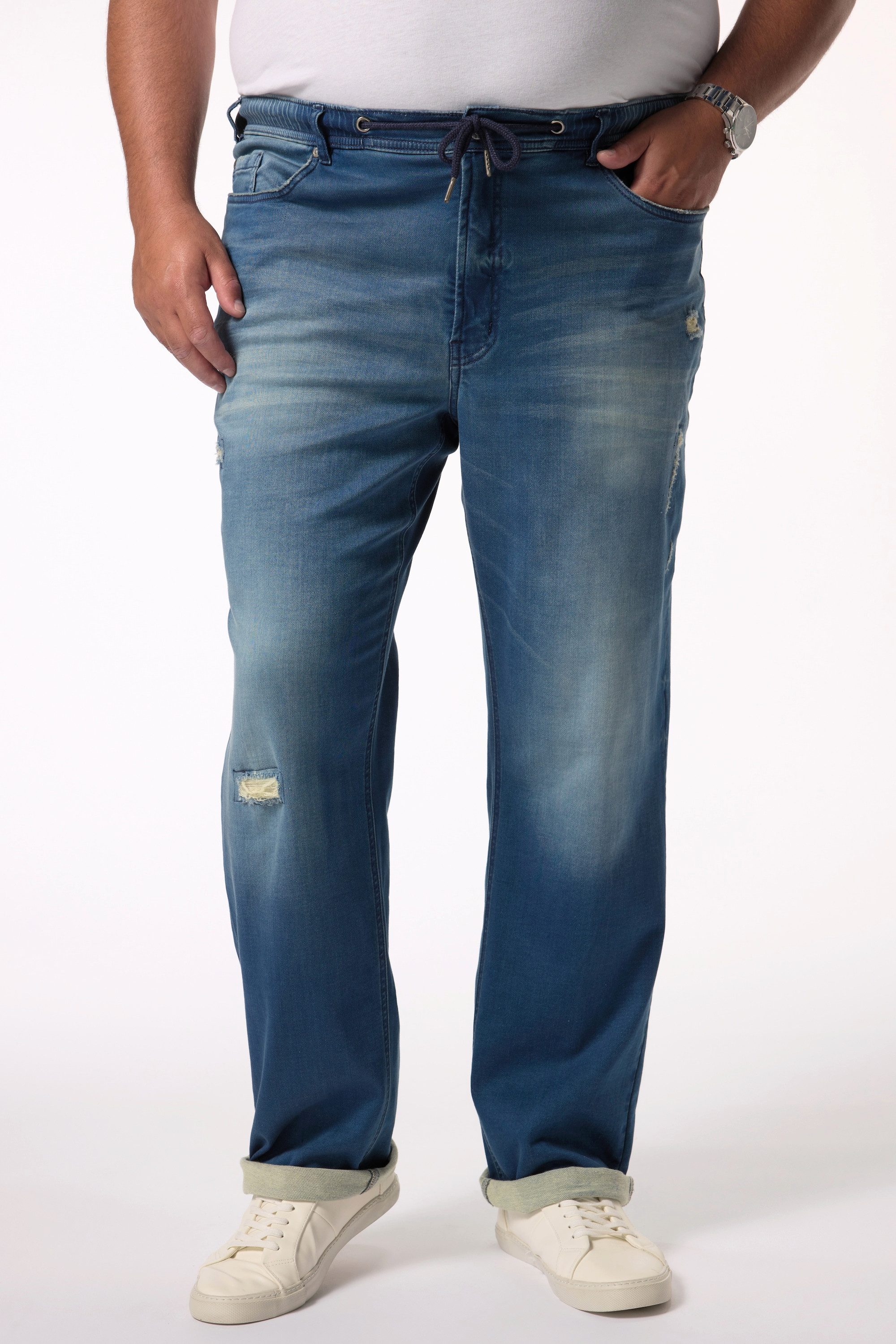 Men Plus 5-Pocket-Jeans Men+ Schlupfjeans Bauchfit günstig online kaufen