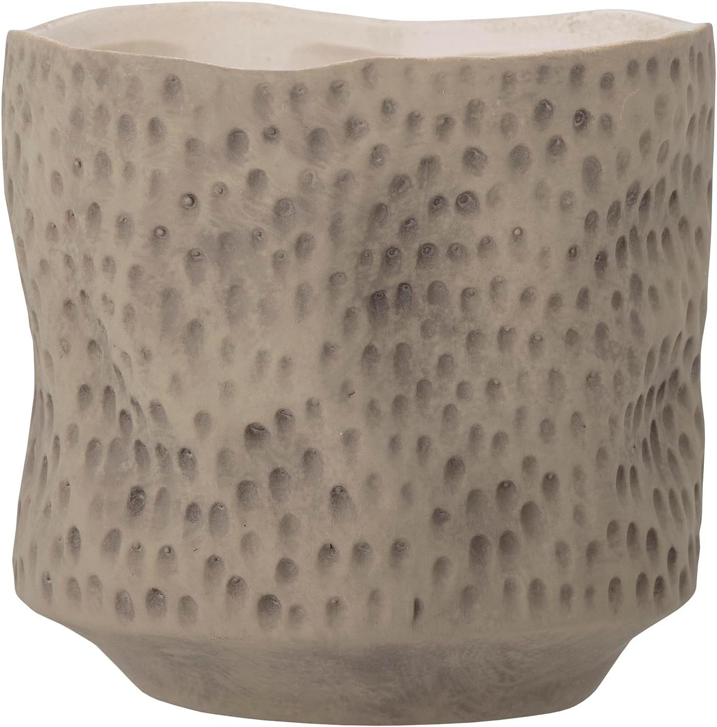 Bloomingville Blumentopf Sayah, Braun, Steingut, Pflanzgefäß, Keramiktopf, Zimmerpflanzen Topf, Wasserdicht, Handarbeit