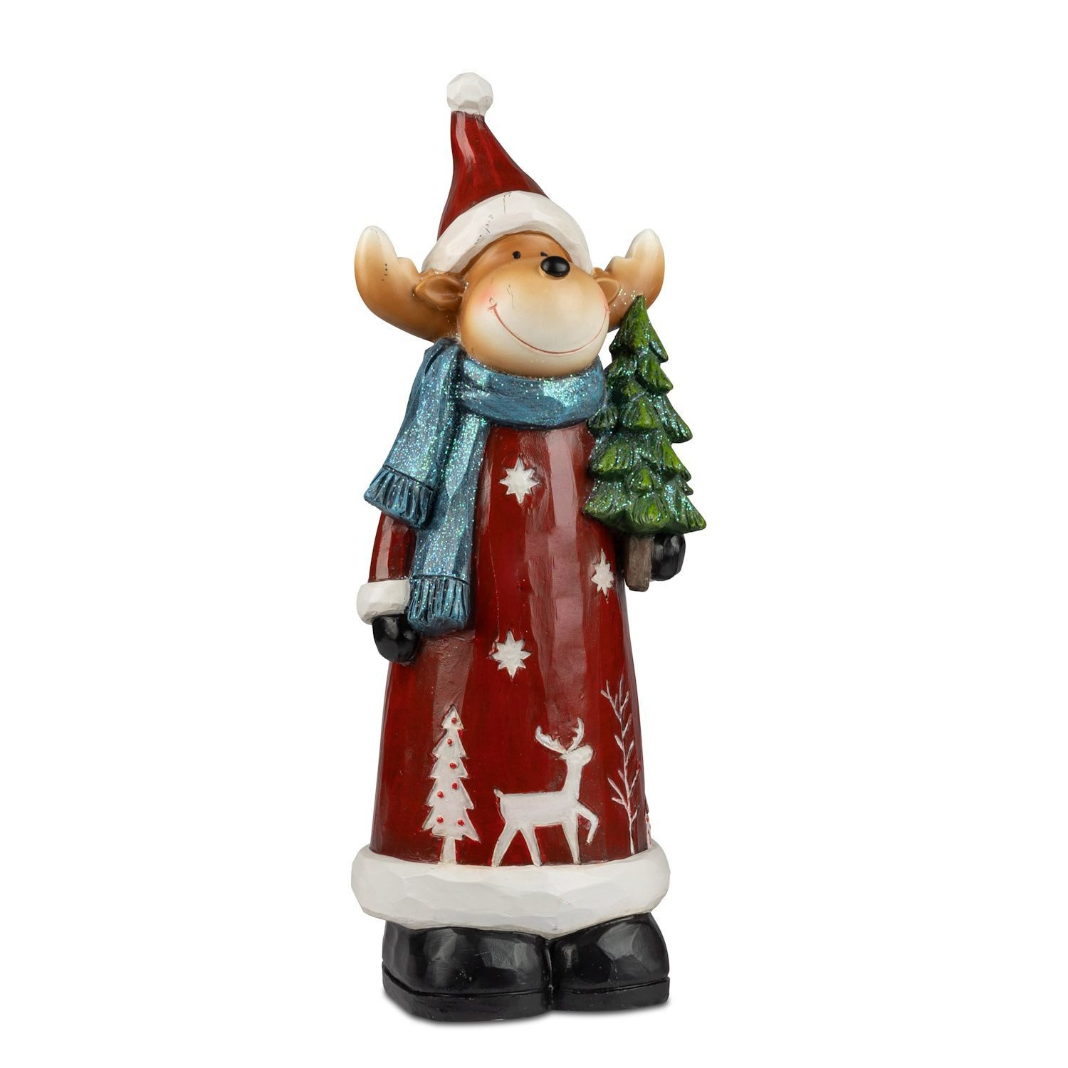 formano Dekofigur Winterzeit, Farbe: Rot, Motiv: Elch günstig online kaufen
