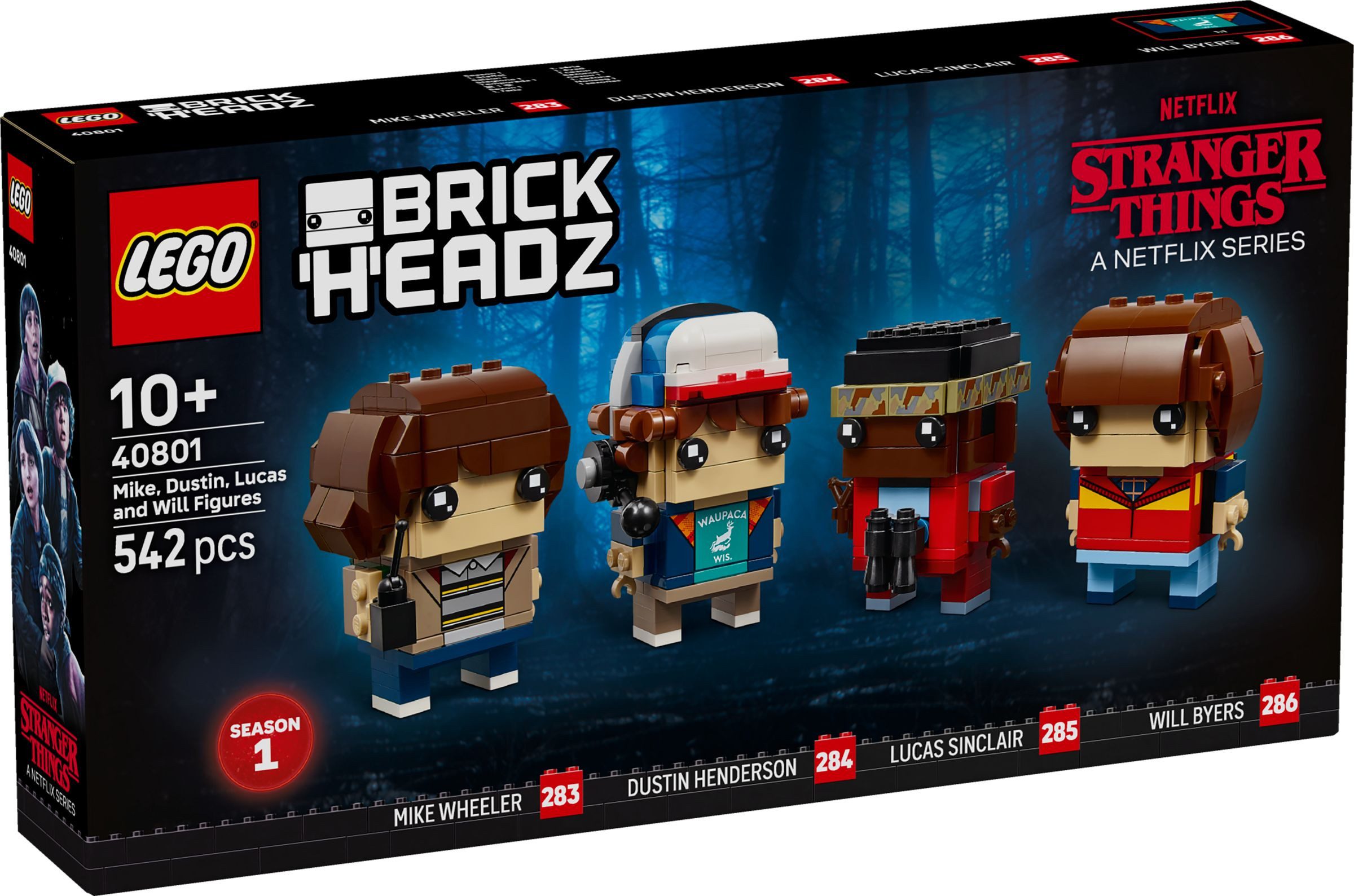 LEGO® LEGO® BrickHeadz 40801 Mike, Dustin, Lucas und Will Figuren Konstrukt günstig online kaufen