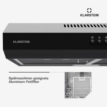 Klarstein Deckenhaube Serie DSM-Contempo-60BK Contempo, Dunstabzugshaube Abluft Umluft LED