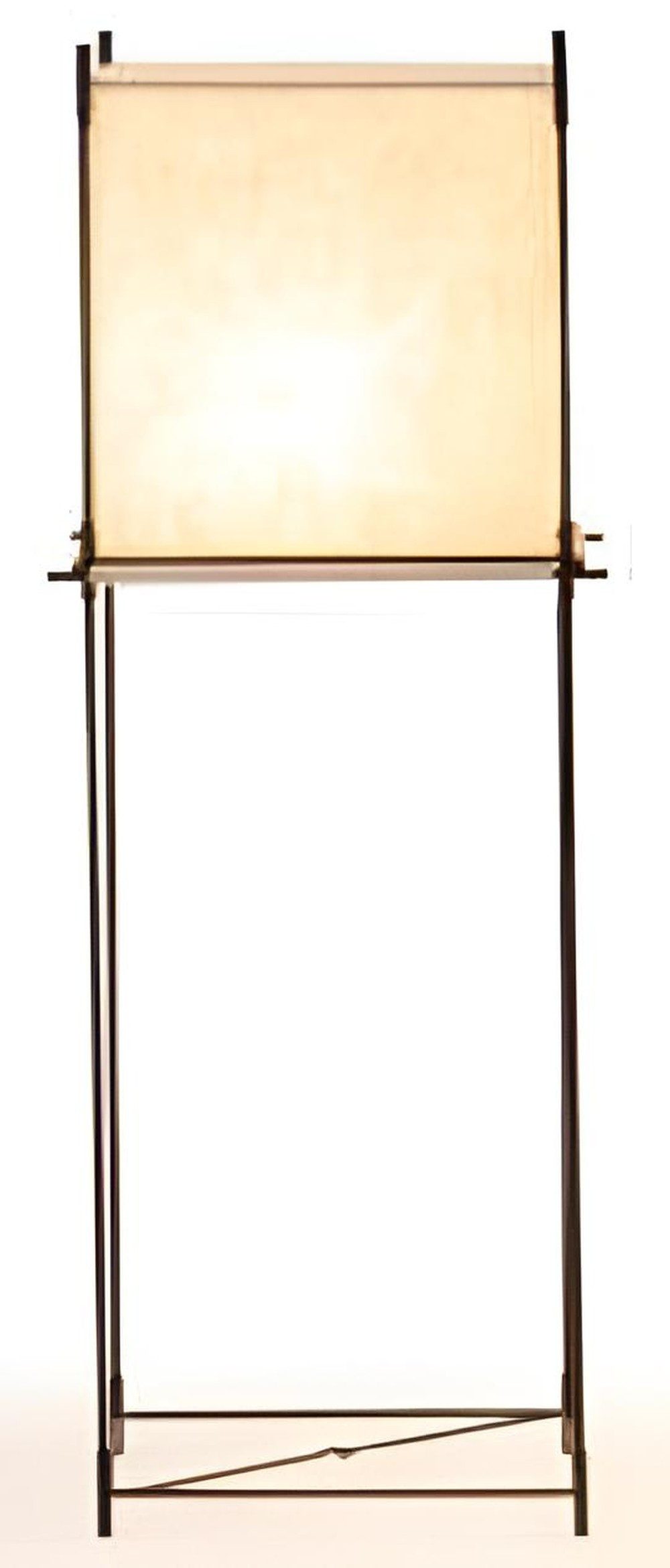 JVmoebel Stehlampe Beige Stehlampe mit quadratischem Metall-Lampenschirm von JVMoebel, Ohne Leuchtmittel, Tageslichtweiß, Warmweiß, Kaltweiß, Made in Europa