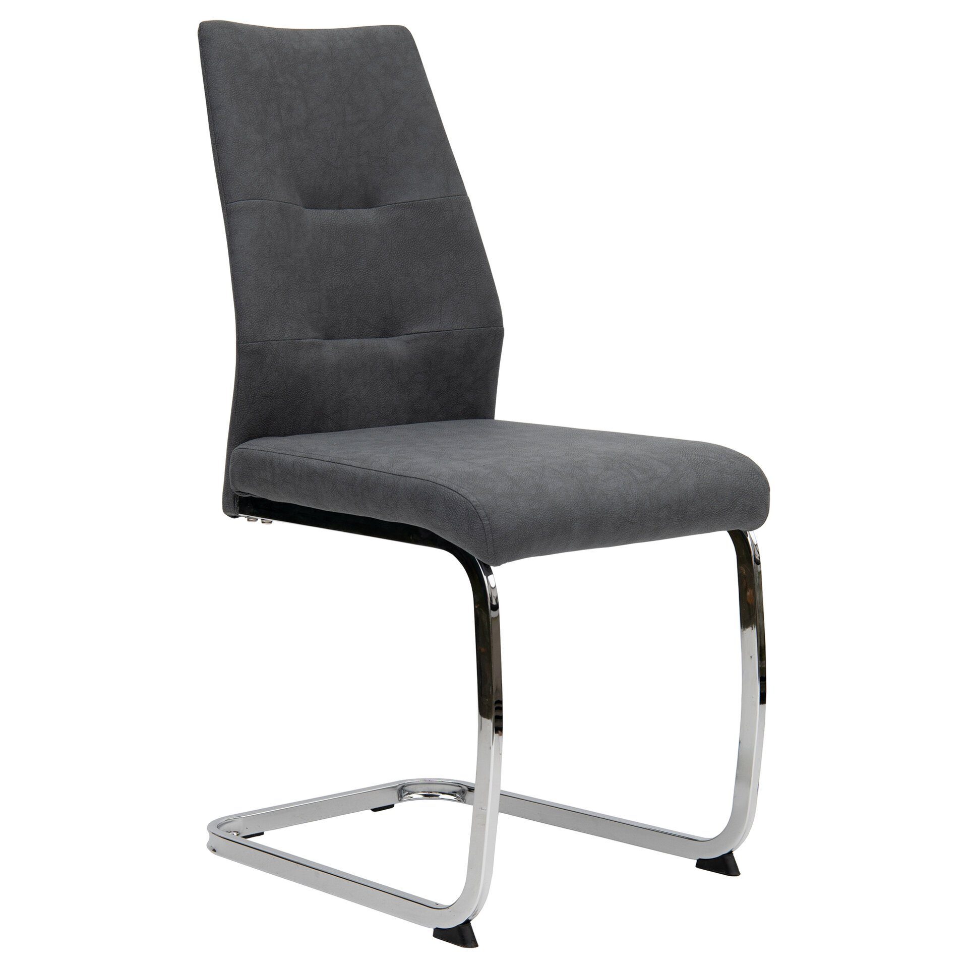 TRISENS Freischwinger Lorenzo (einzeln oder im 2er, 3er, 4er Set, 1 St), Schwingstuhl mit robustem Metallgestell in Lederoptik