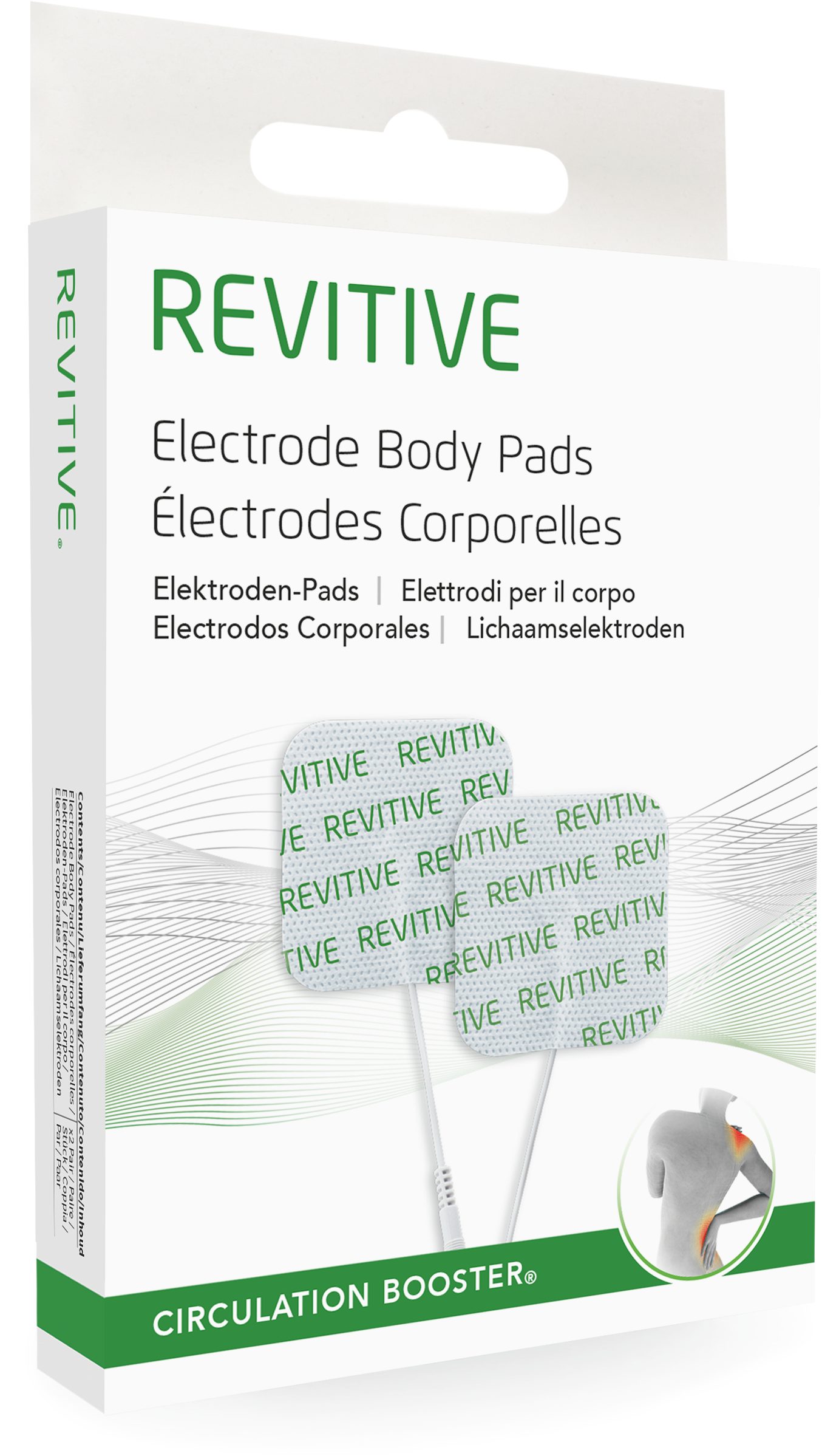 REVITIVE Elektrodenpads Revitive Elektroden-Pads,Enthält zwei Paar kleine Revitive Elektroden-Pads für den Körper