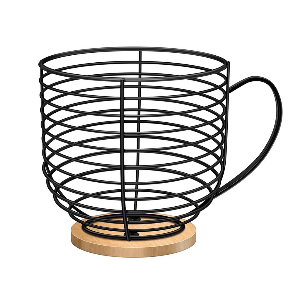 Agger Kapselhalter Aufbewahrung für Kaffeekapseln, Kapselhalter,17 x 16 x 16cm, Kaffee-Organizer für Arbeitsplatte und Kaffeebar,Aufbewahrungskorb