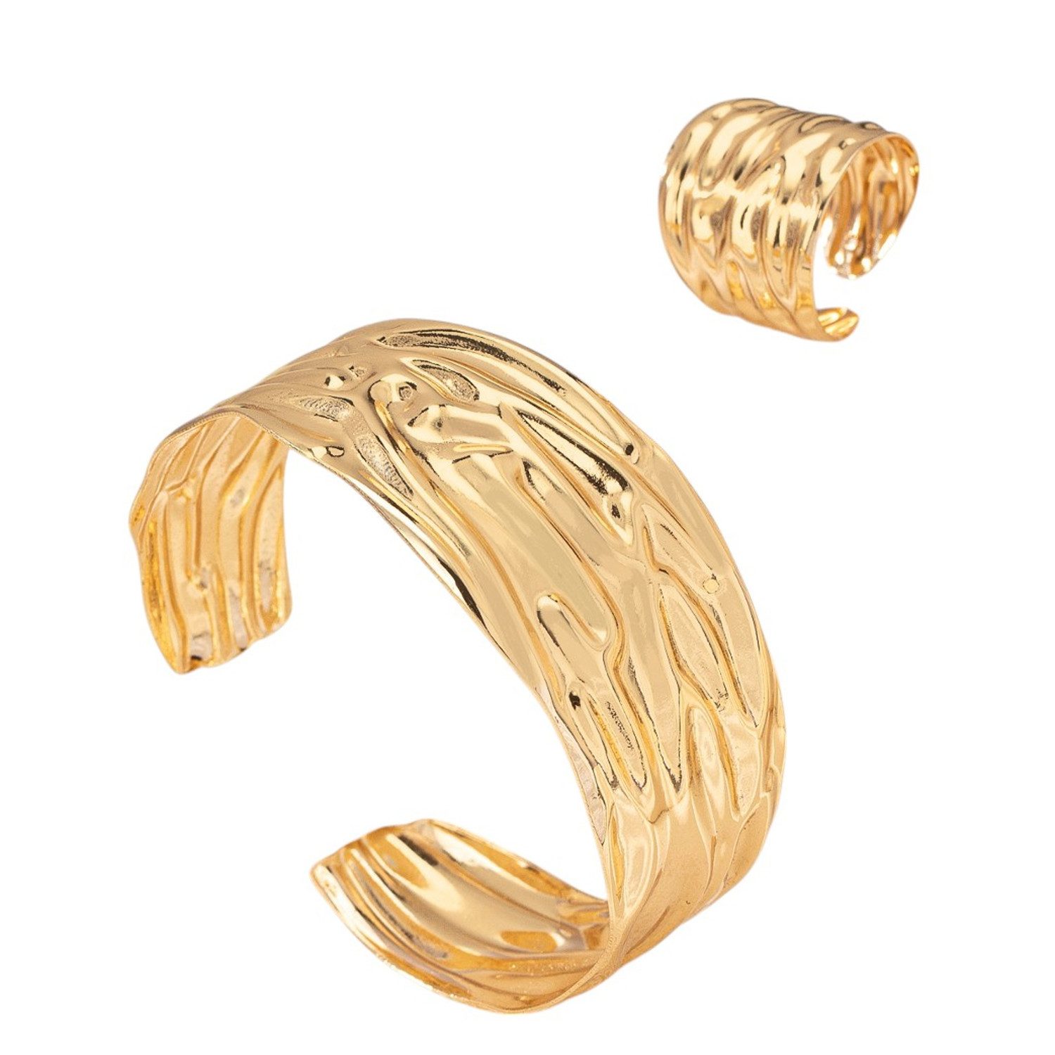 KARMA Schmuckset Damen Gold Armreif & günstig online kaufen
