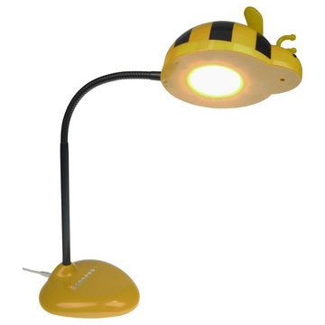 click-licht Tischleuchte LED Kindertischleuchte Hummel in Gelb und Schwarz, Touchfunktion: Ja, Leuchtmittel enthalten: Ja, fest verbaut, LED, 5000, Kinderzimmerlampe, Kinderleuchte