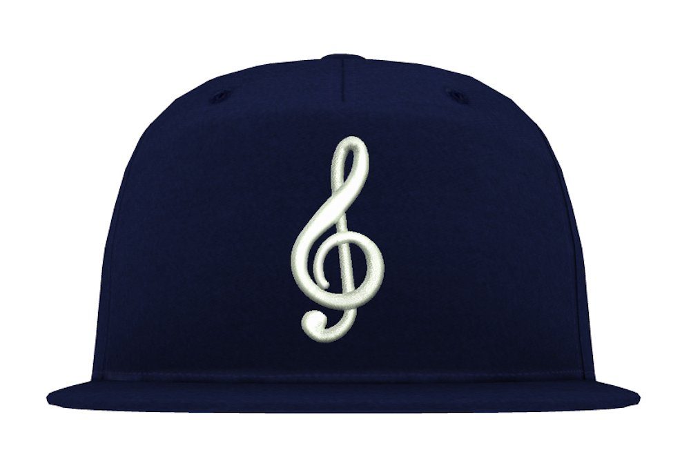 Youth Designz Baseball Cap Notenschlüssel Unisex Snapback Cap mit modischer Logo Stickerei