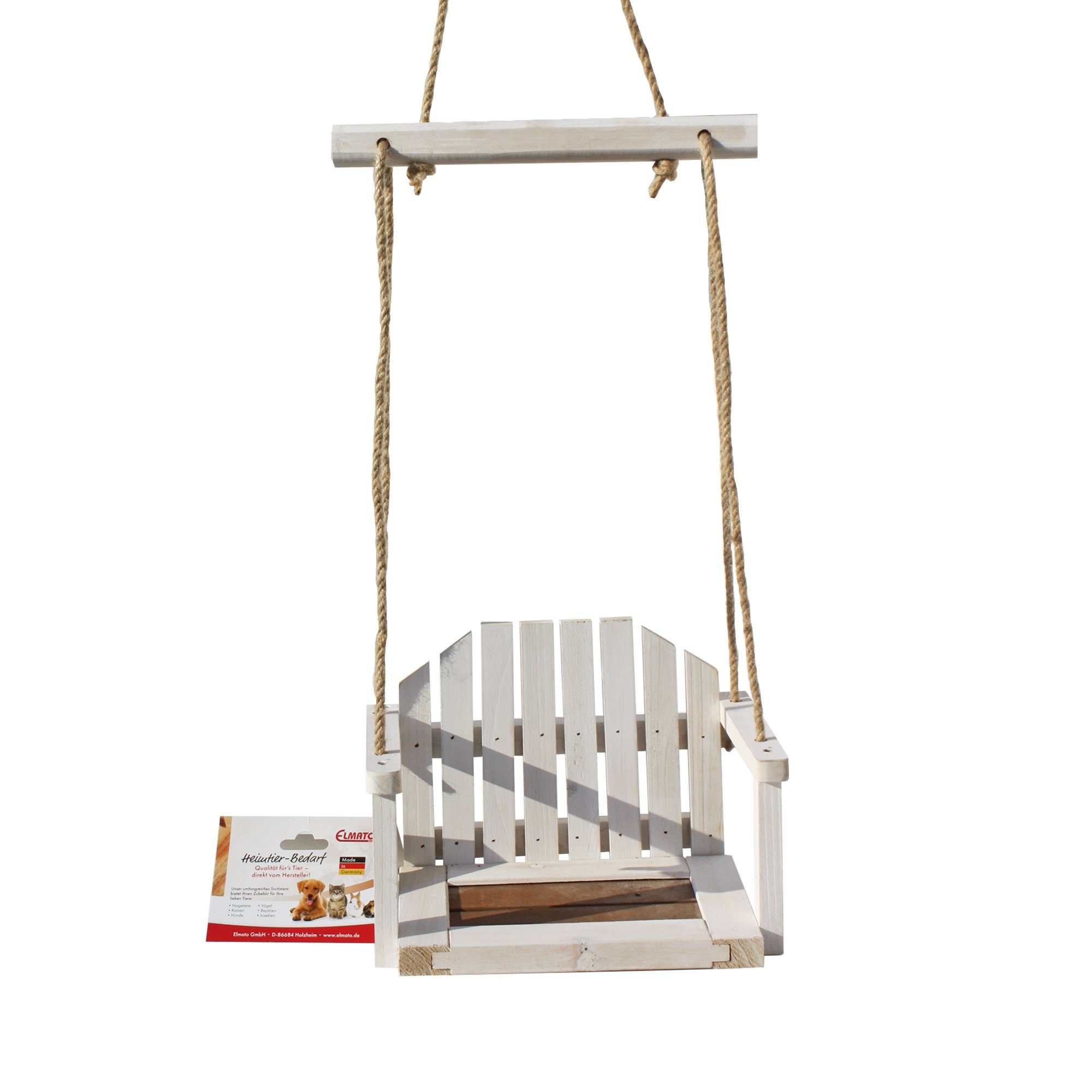 ELMATO Kleintierklettergerüst Elmato 12933 Hängeschaukel Nagerschaukel für Nager 24x15x17cm