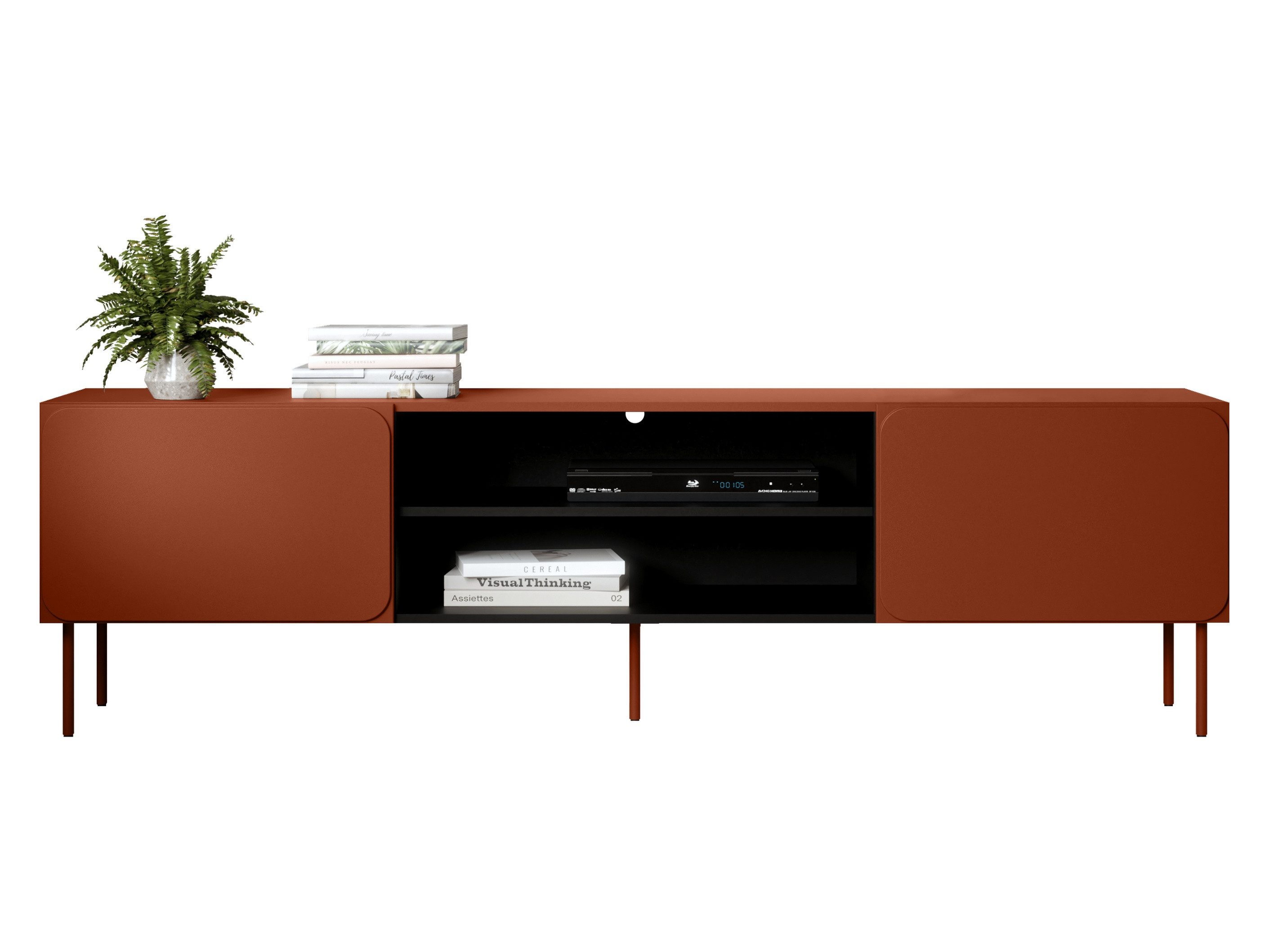 MIRJAN24 TV-Schrank Rafael 200 EF (mit zwei Drehtüren) Push to open, 200x58x40 cm