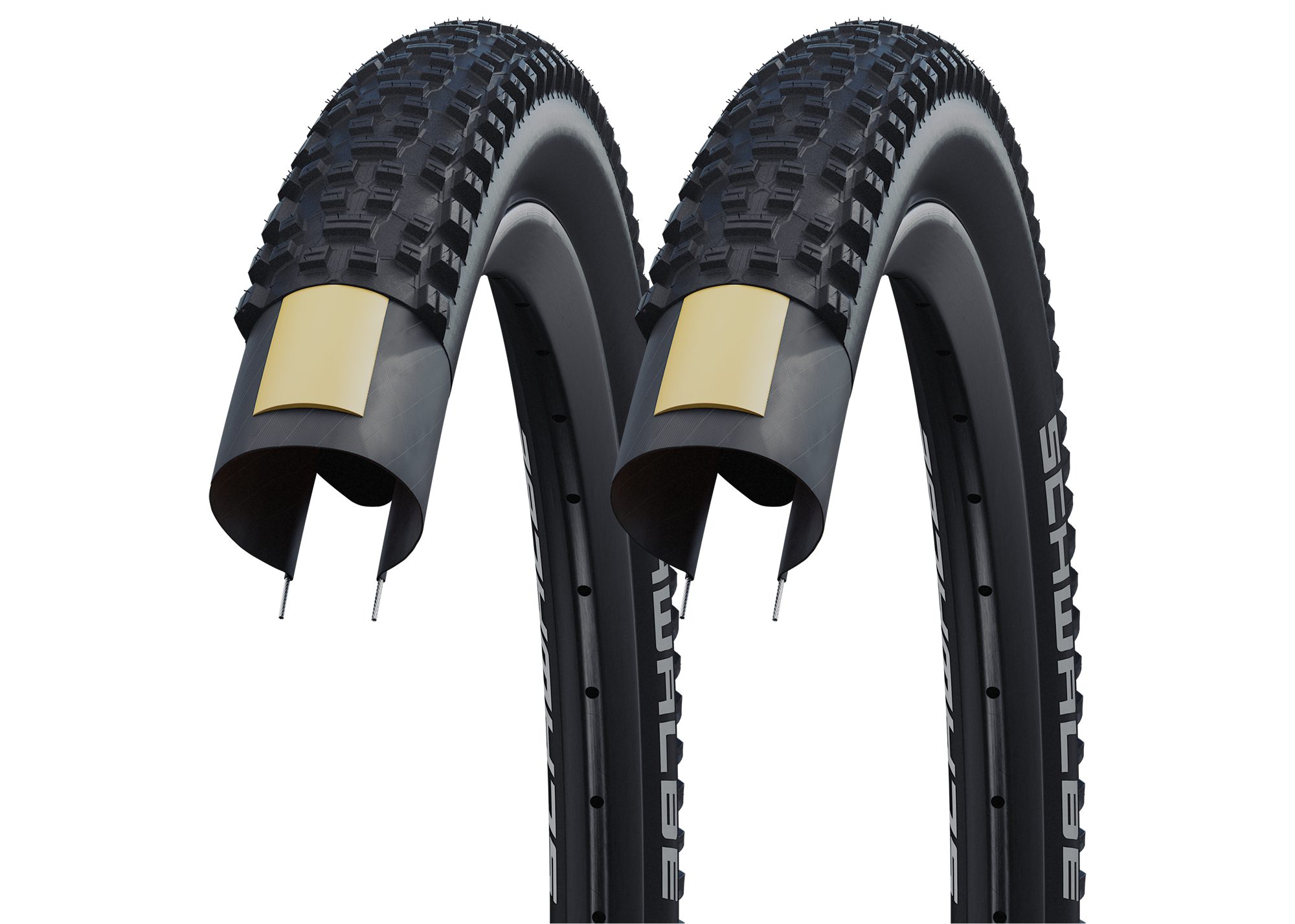 Fahrradreifen 2x Schwalbe Rapid Rob 54-622 Schwalbe Basic K-Guard 29x2.10