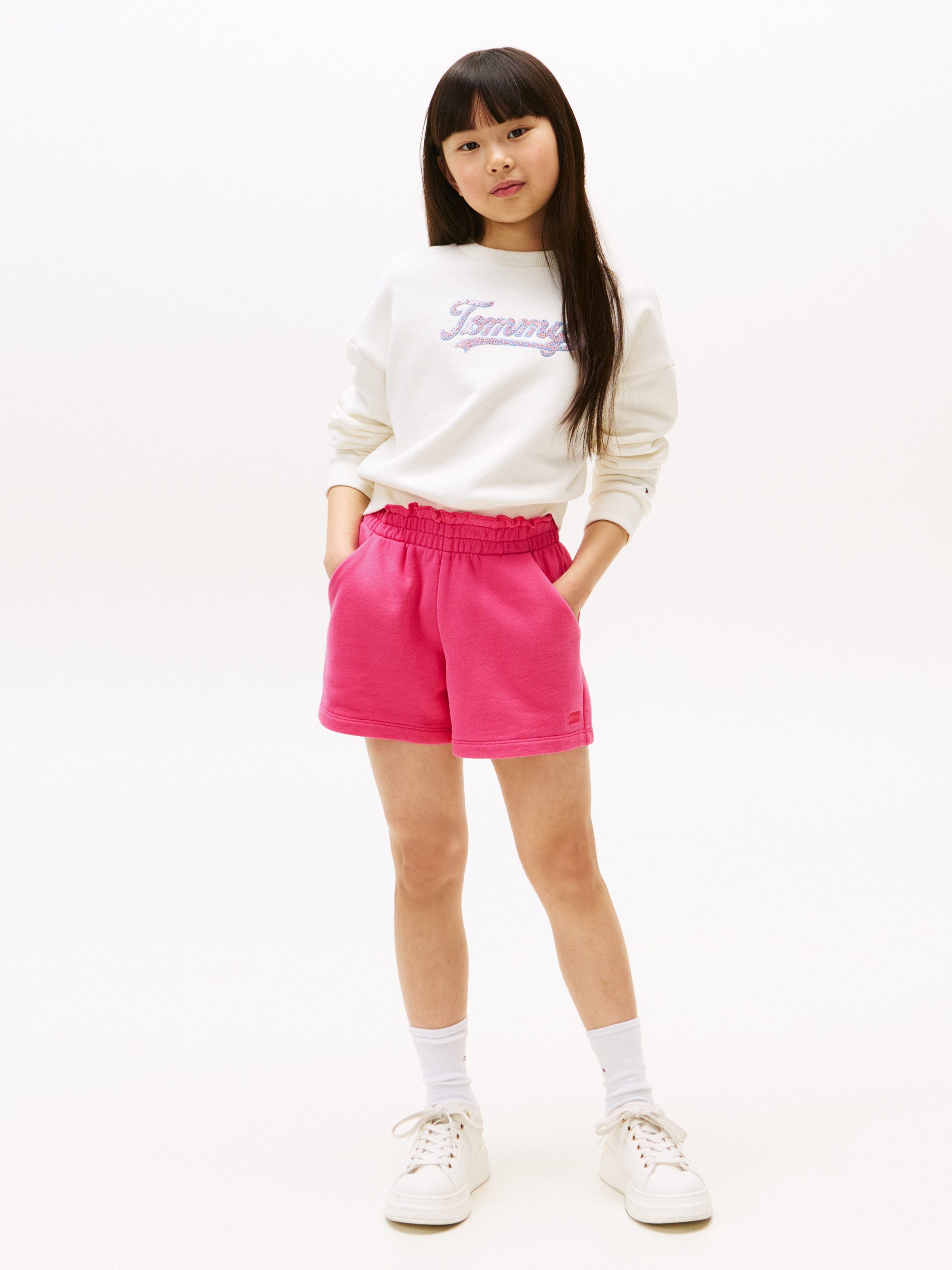 Tommy Hilfiger Sweatshorts TOMMY TONAL FLAG SWEATSHORT für Kinder bis 16 Jahre