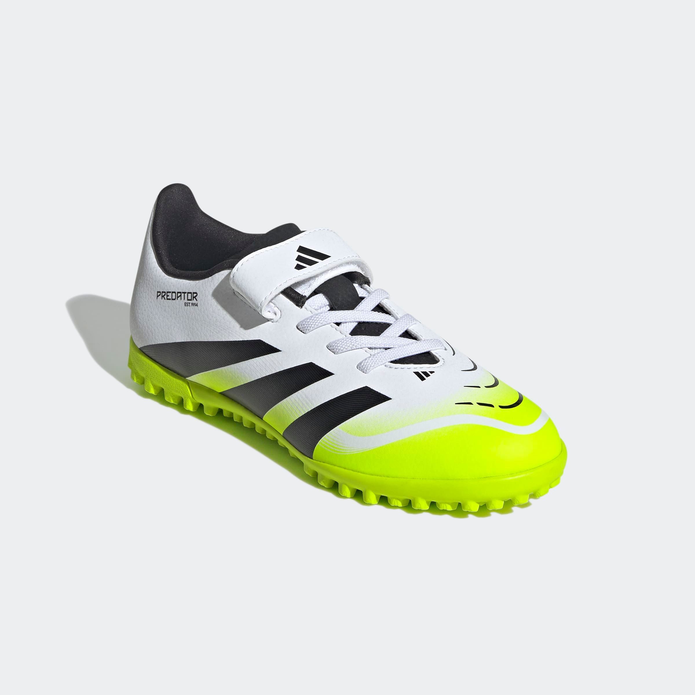 adidas Performance PREDATOR CLUB HOOK-AND-LOOP KUNSTRASENSCHUHE KIDS Fußballschuh geeignet für harte Untergründe Asche und Kunstrasen