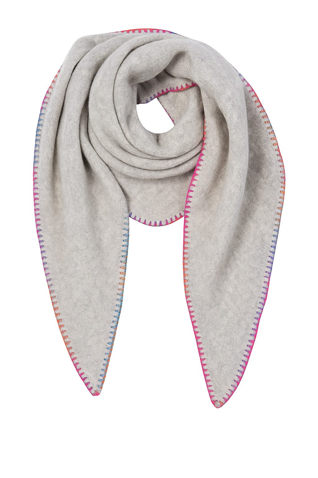 Faera Modeschal Regenbogen Zierkante Sehr Weich, (1-St), 9430 in Natur günstig online kaufen