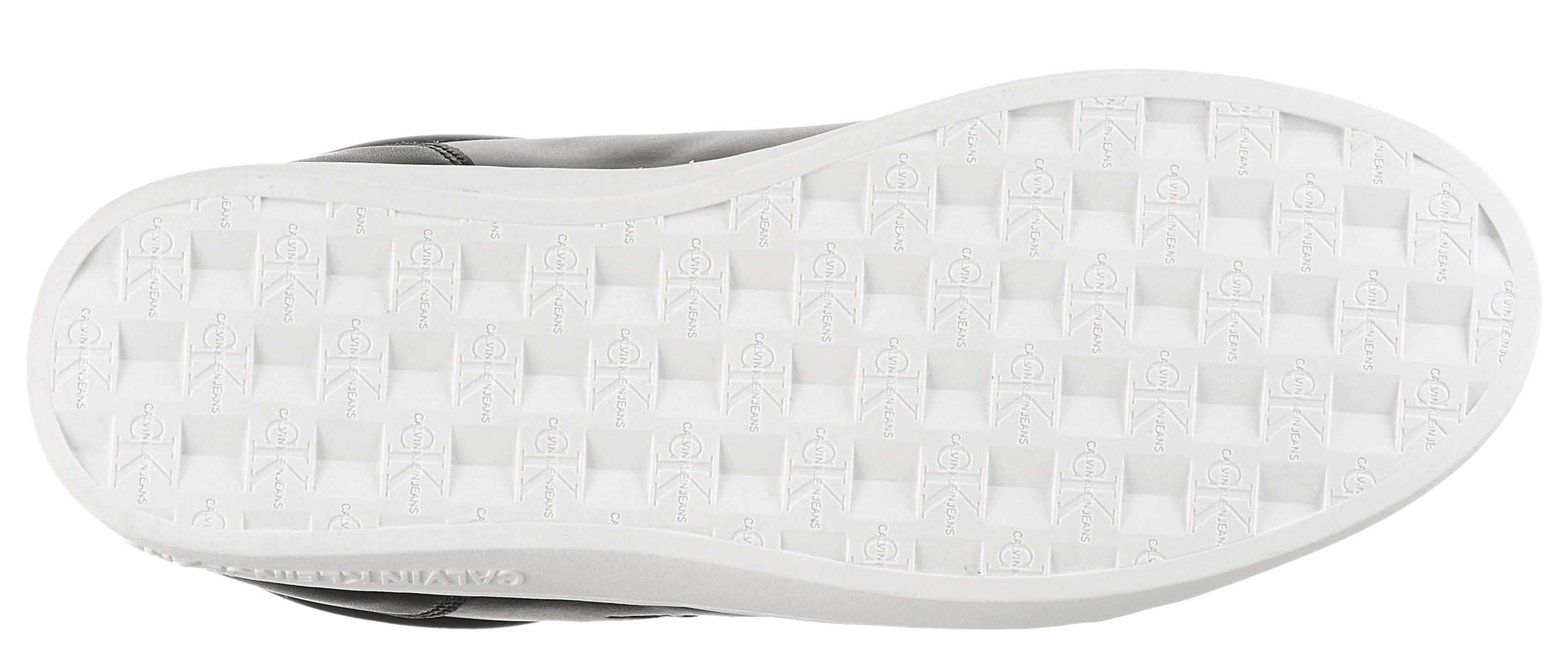 Calvin Klein Jeans CLASSIC CUPSOLE MONO LTH Sneaker Freizeitsneaker, Halbschuh, Schnürschuh in klassischer Optik