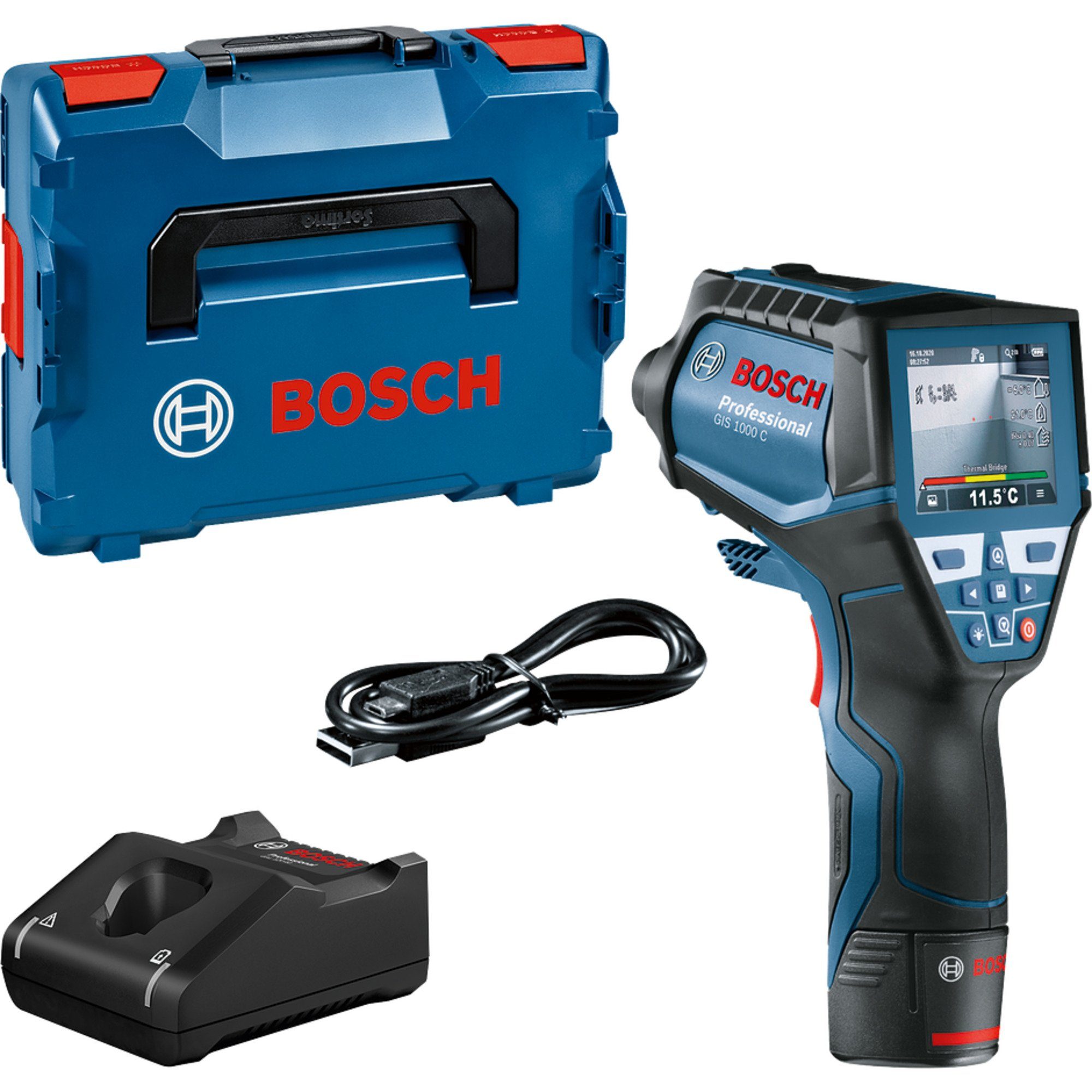 Akku-Multifunktionswerkzeug Bosch Professional Thermodetektor GIS 1000 C