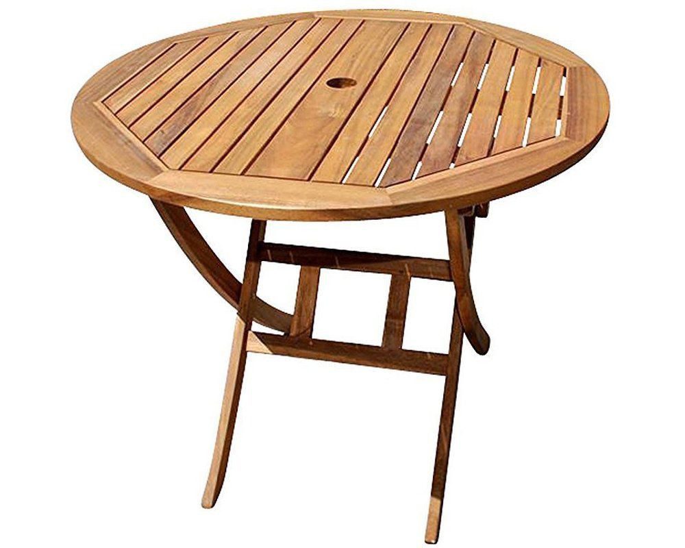 Trelevo® Gartentisch Jordan, klappbar, praktisches Schirmloch günstig online kaufen