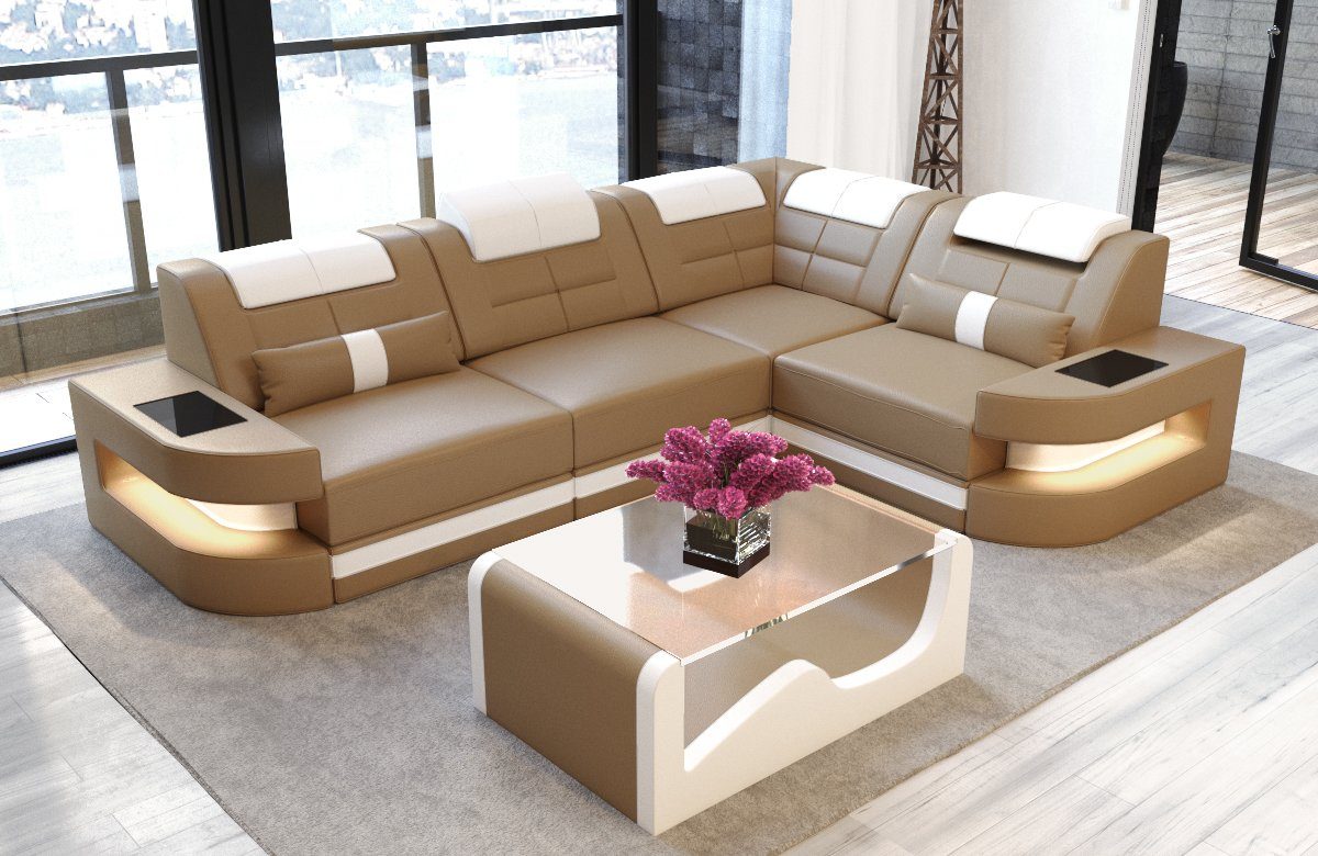 Sofa Dreams Ecksofa Leder Sofa Ledercouch günstig online kaufen
