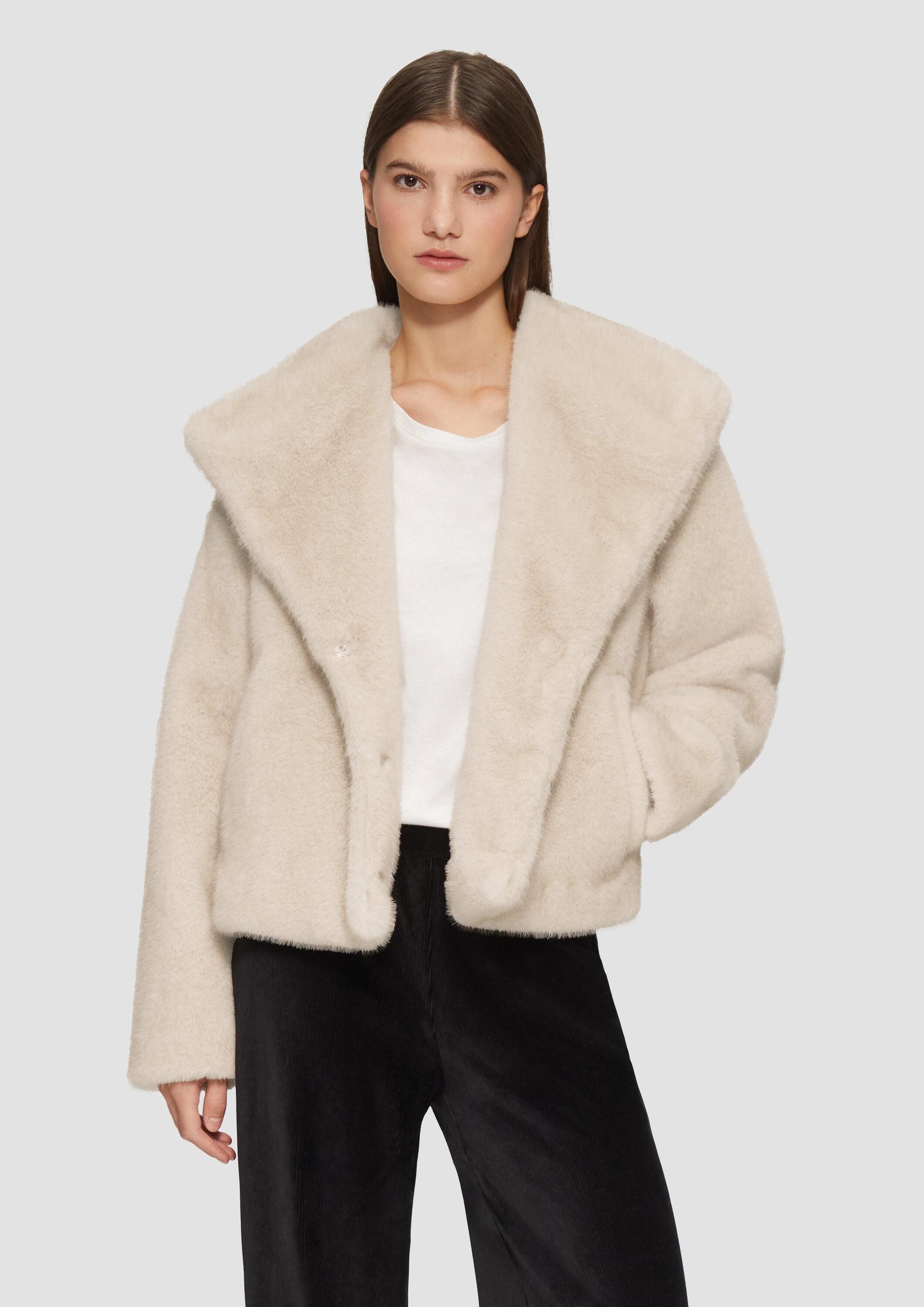 QS Winterjacke Outdoor-Jacke Kuschelige Jacke in günstig online kaufen