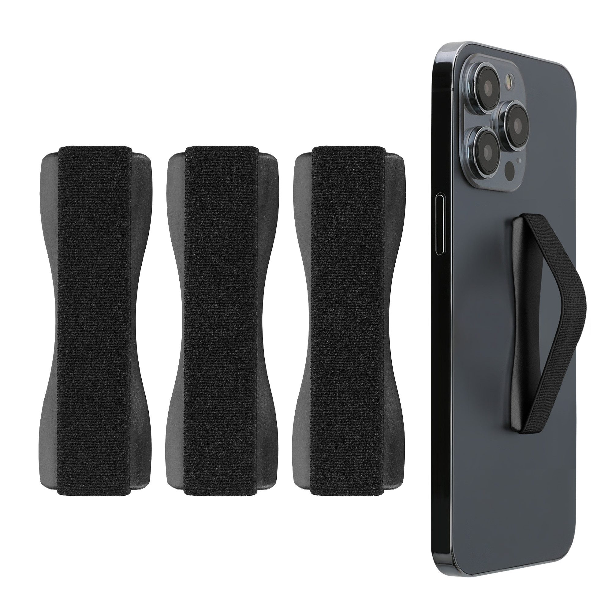 kwmobile Popsockets Smartphone Fingerhalter 3 Set, (3-tlg., Handy Halter Griff Halterung Einhandbedienung - 3x Handyhalter)