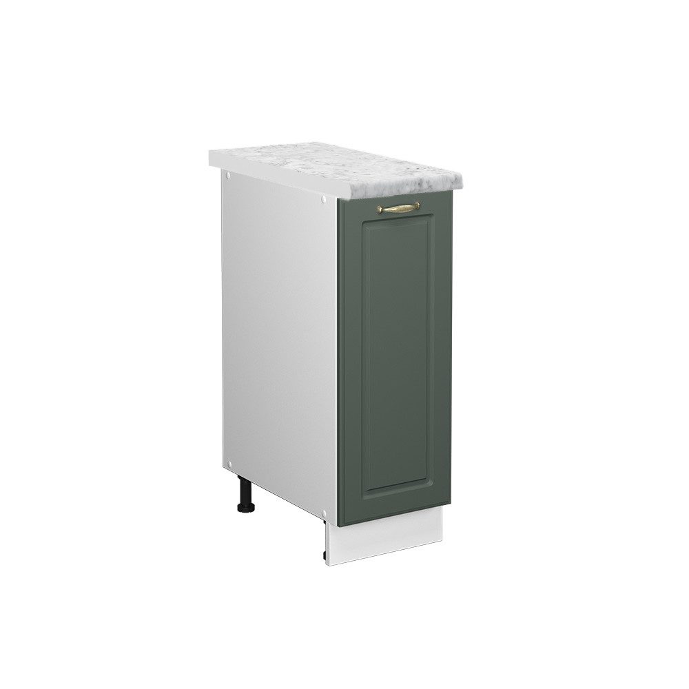 Vicco Apothekerschrank Fame-Line Grün-Gold Landhaus/Weiß 30 cm AP Anthrazit günstig online kaufen