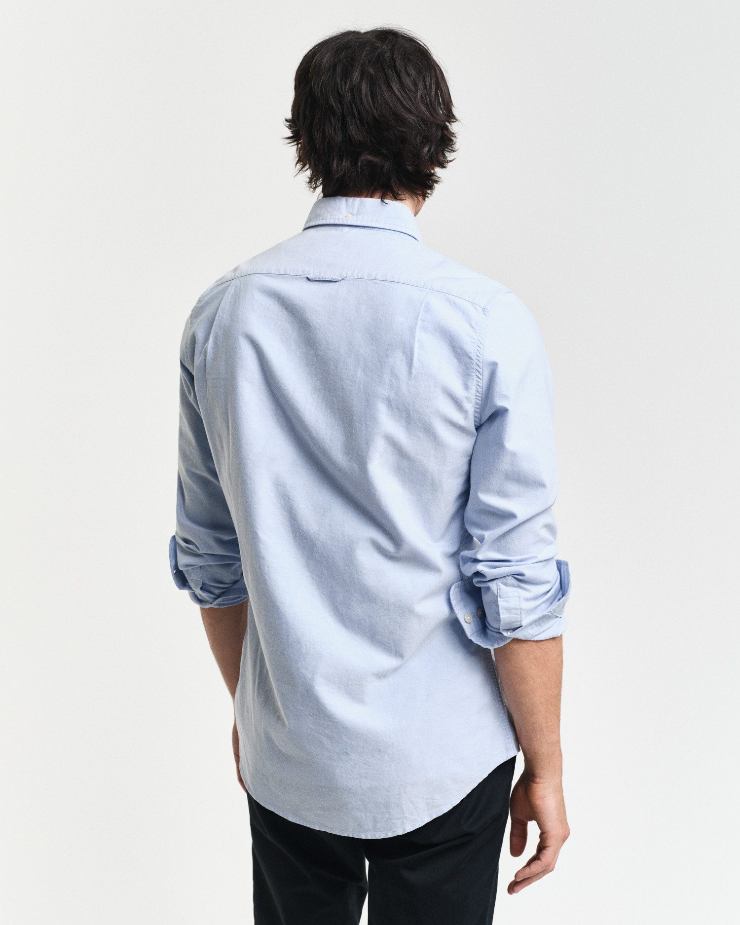 Gant Langarmhemd Slim Fit Oxford Hemd strukturiert langlebig dicker Oxford Hemd Slim Fit – Bild 4 von 5