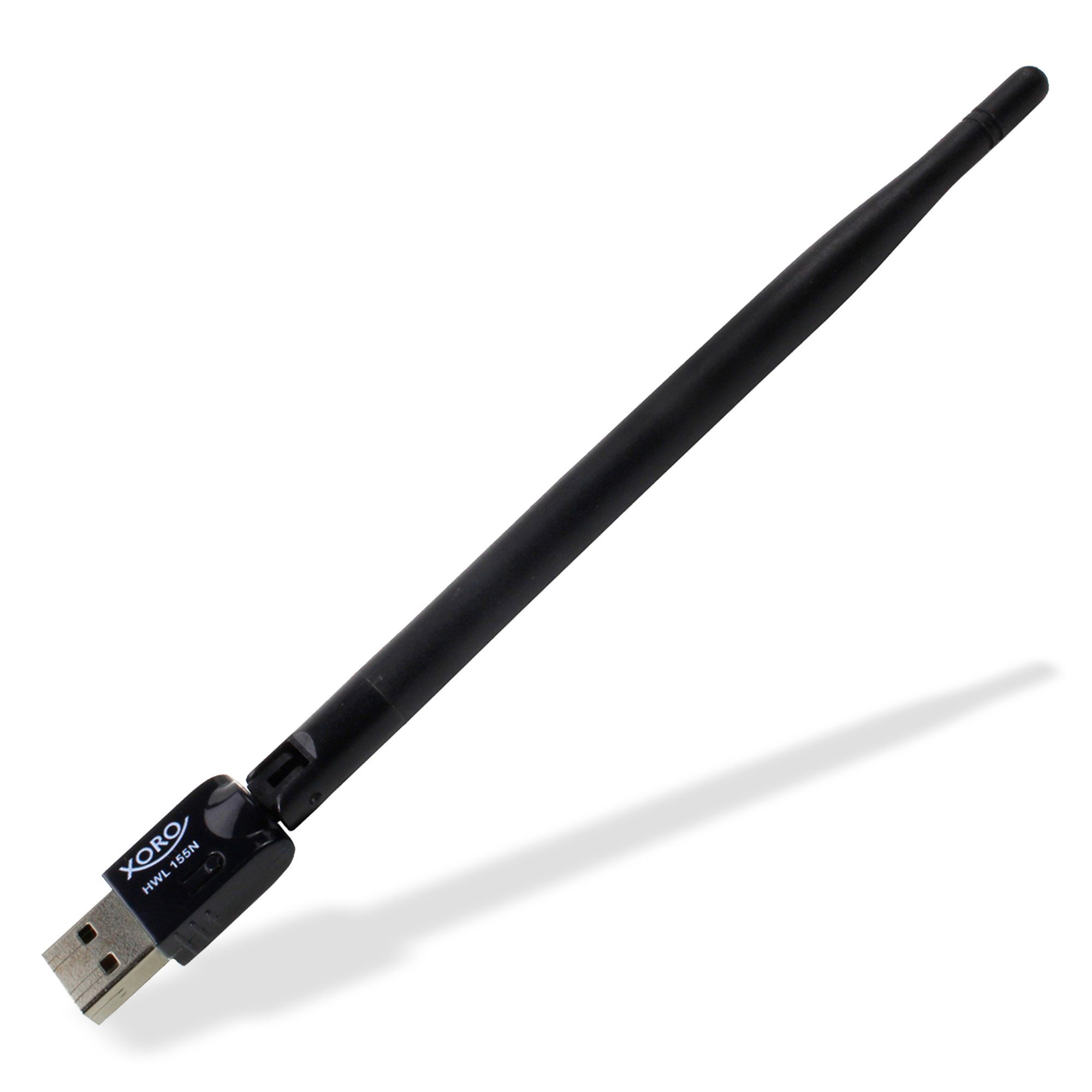 Xoro WLAN USB Antenne XORO HWL 155N, für PC, Win, Linux, Raspberry Pi, 5dBi WLAN-Antenne, Nachrüstung der WLAN-Funktion über USB