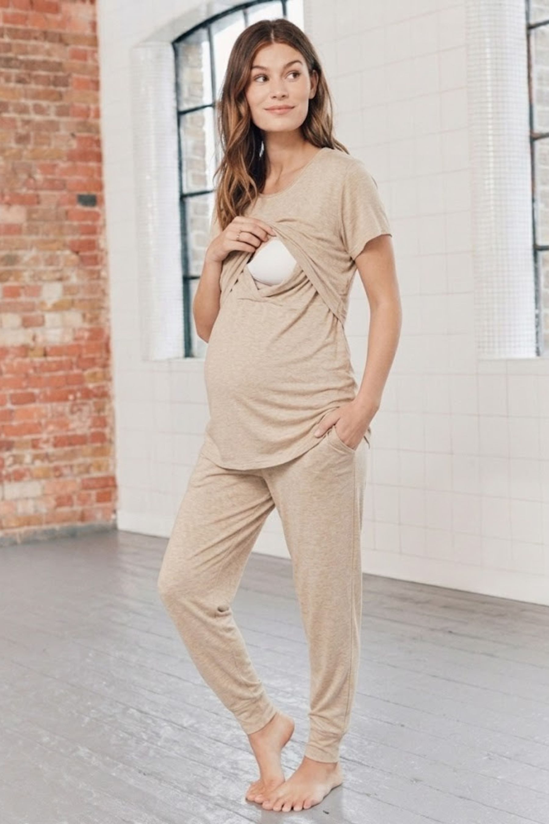 Seraphine Umstandspyjama Seraphine 4-teiliges Pyjamaset Umstands-/Stillmode (1 tlg)