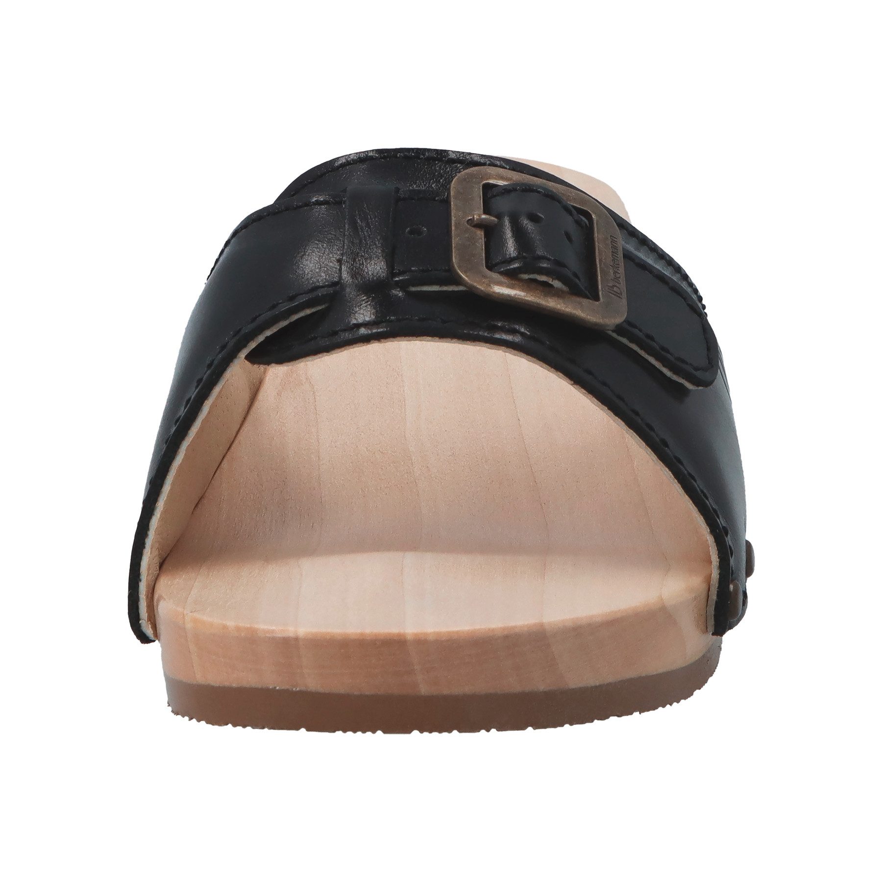 BERKEMANN Berkemann Erwachsene Holz Hamburg Pantolette Leder Riemchensandale