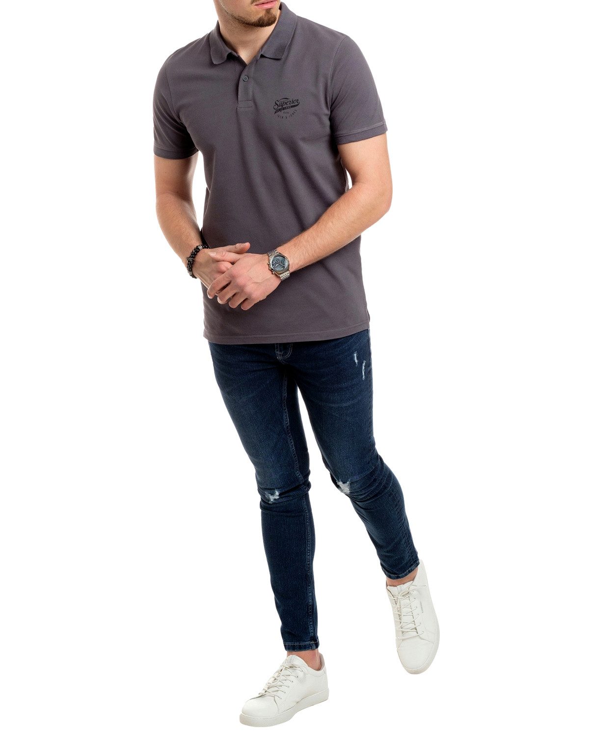 Jack & Jones Poloshirt (Spar-Set, 3er-Pack) mit besticktem Logo