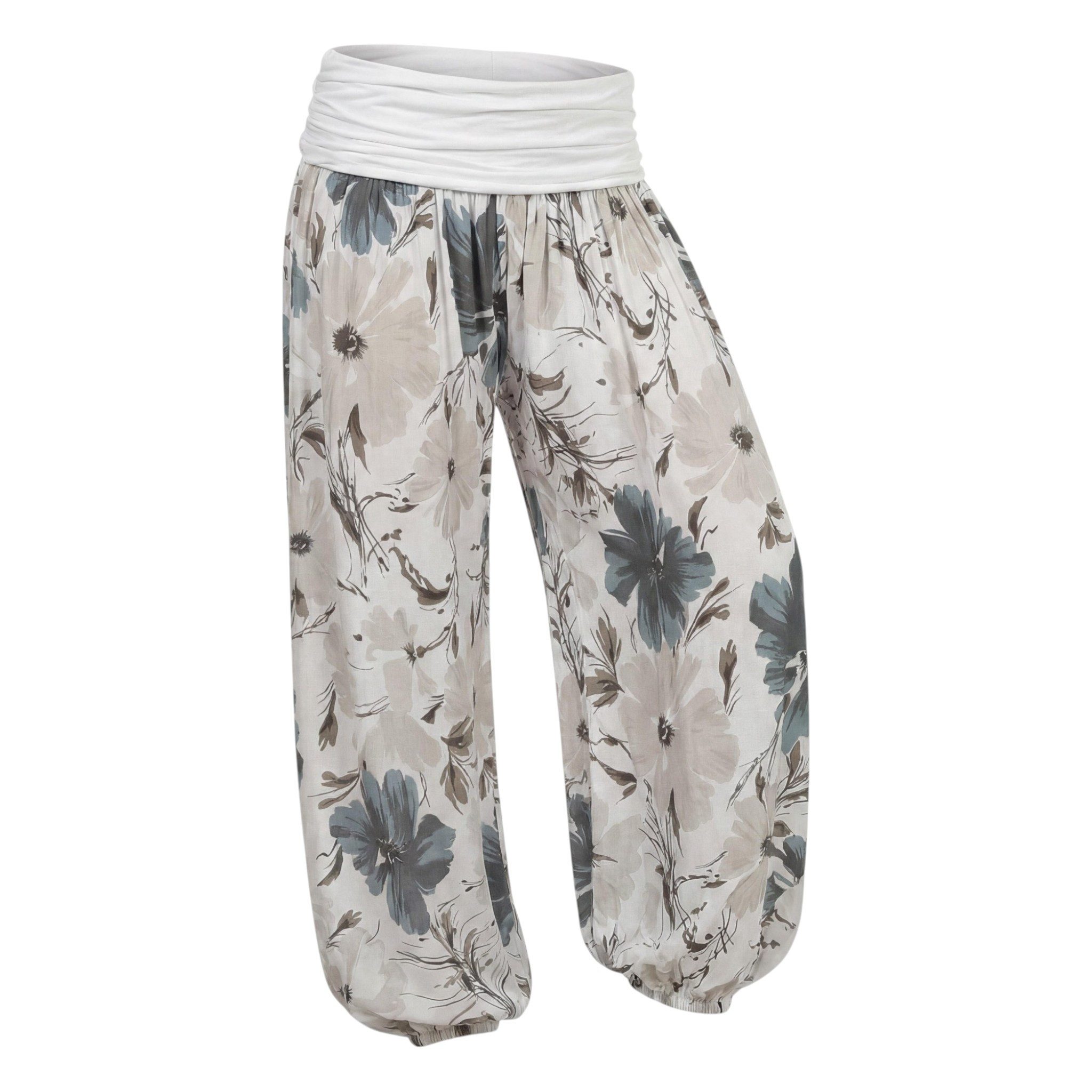 OriginalYou Haremshose Sommerhose luftig und leichte Pumphose für Damen mit elastischem Bund, sommerliches Design, Middle Waist