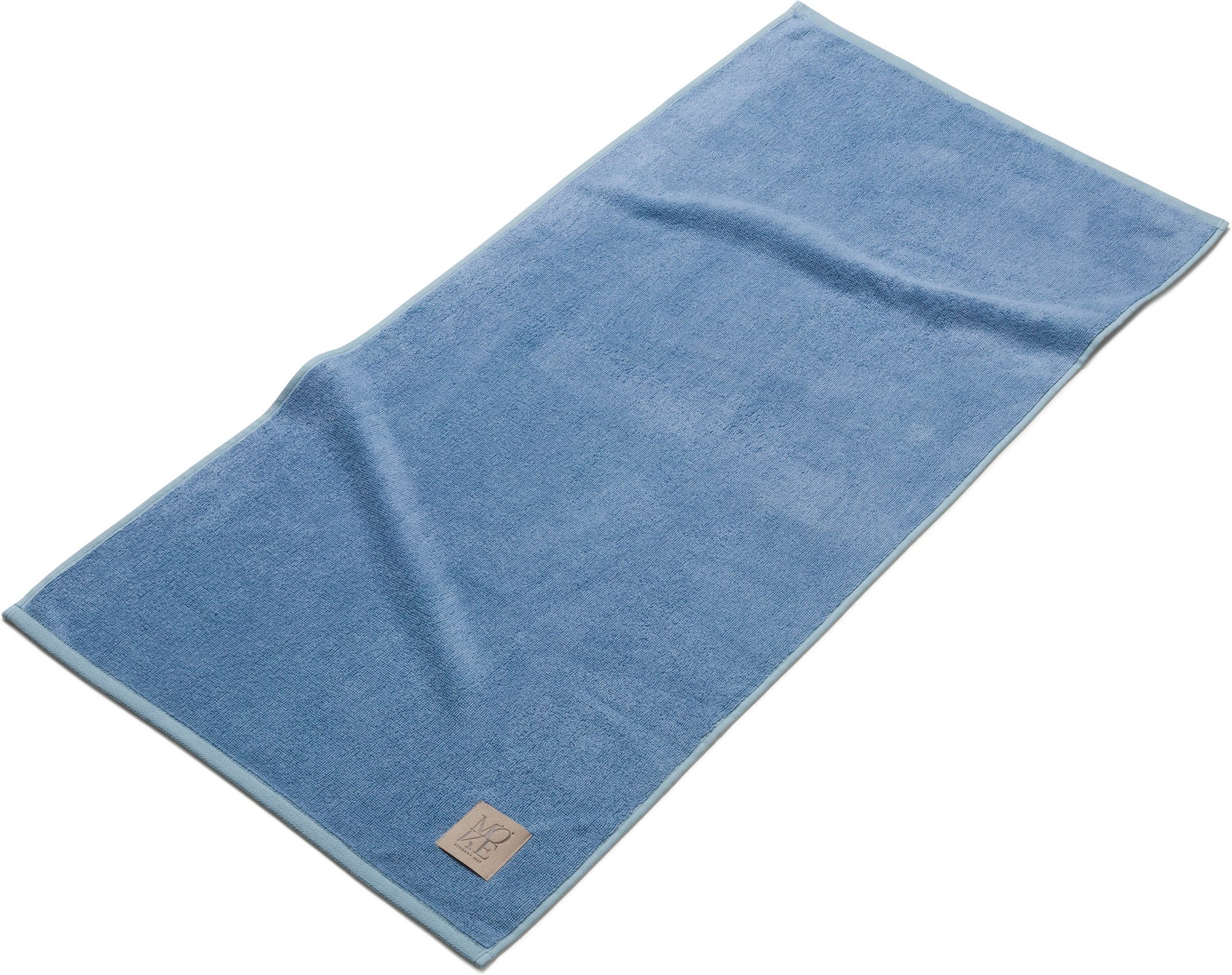 Möve Duschtuch Soft Silence Uni mit Prägeetikett, Frottier (1-St)