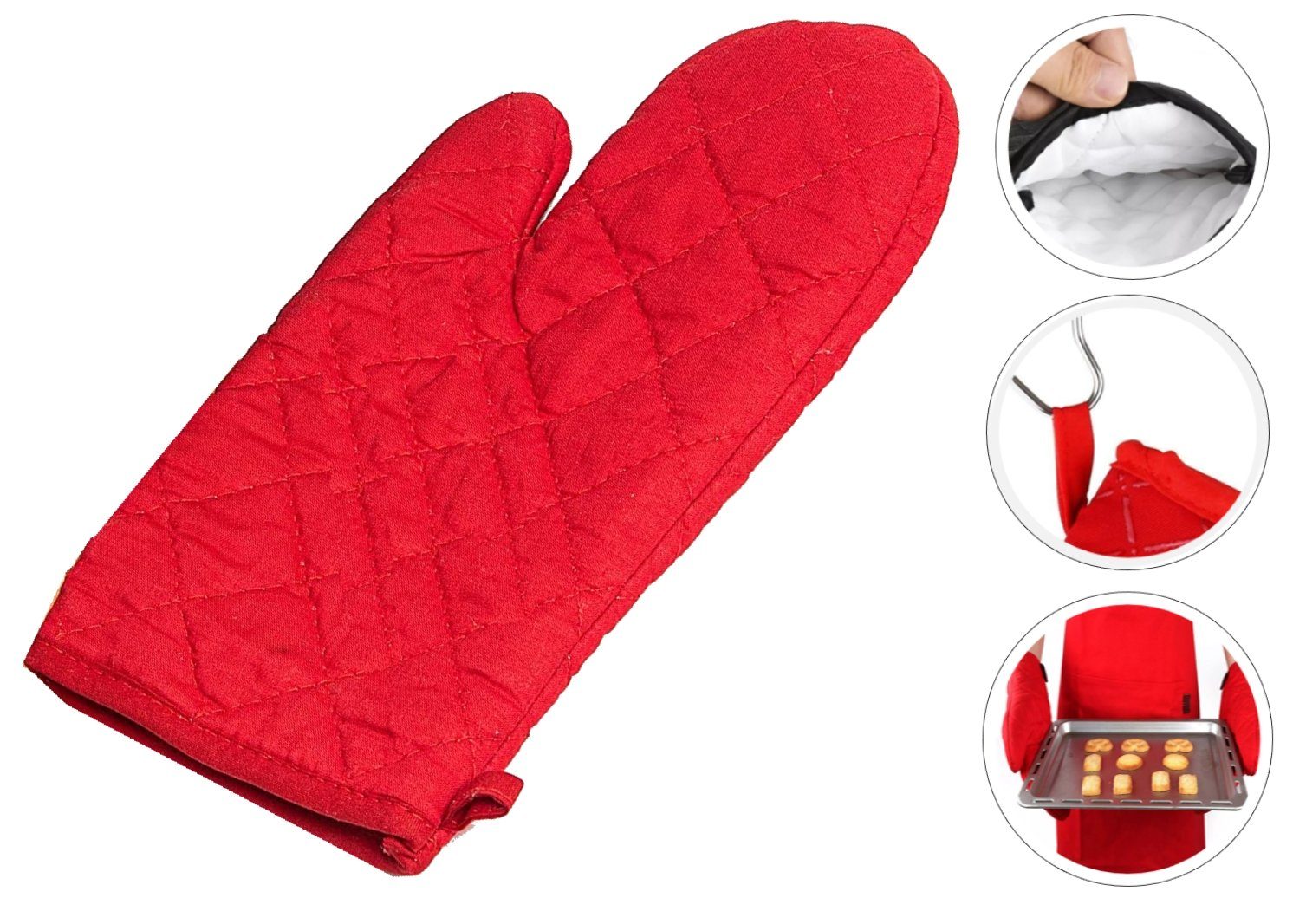 Cheffinger Grillhandschuhe Topfhandschuhe Ofenhandschuhe Topflappen Kochhan günstig online kaufen
