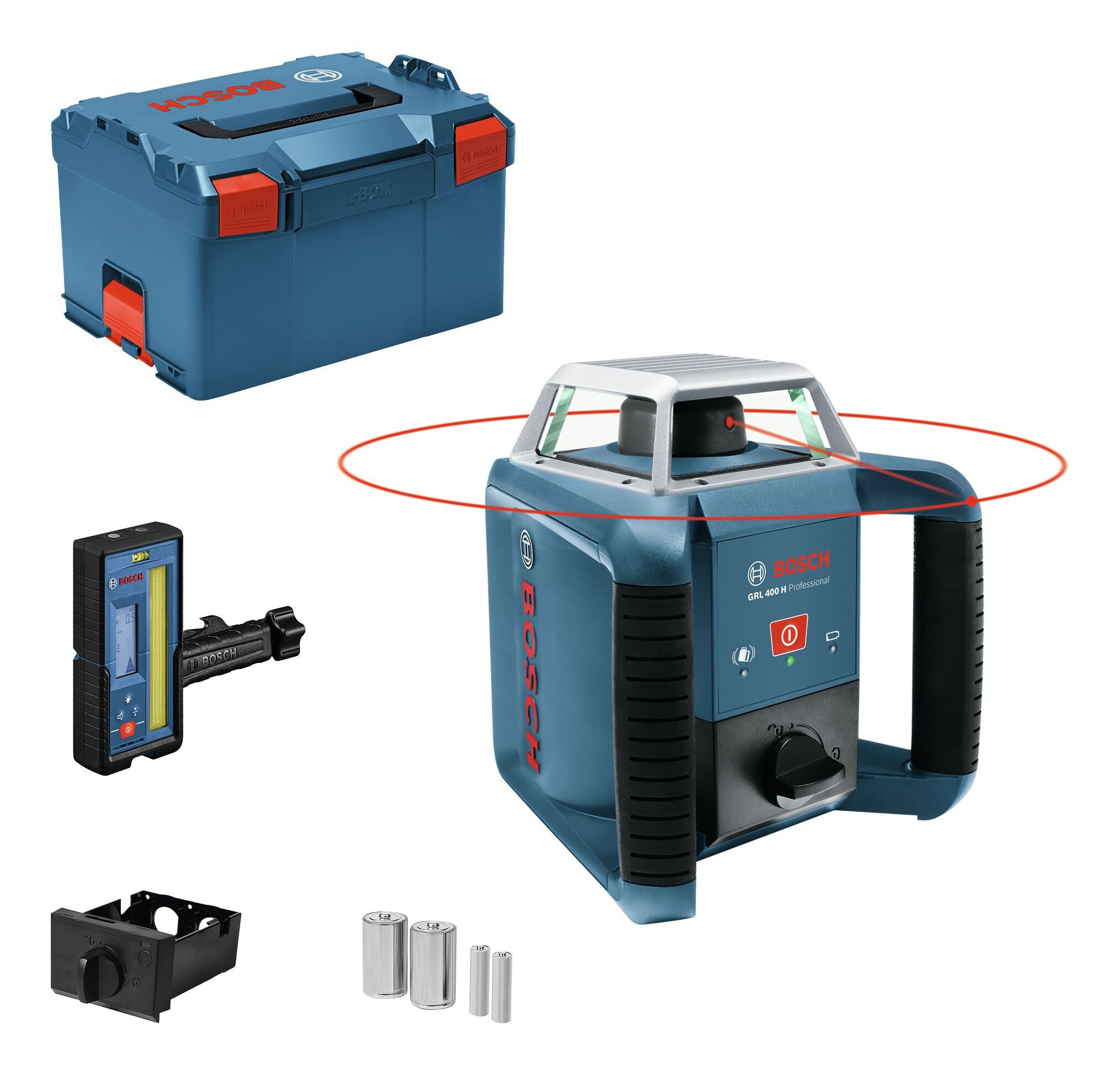 BOSCH Punkt- und Linienlaser GRL 400 H, Rotationslaser - in L-BOXX 238