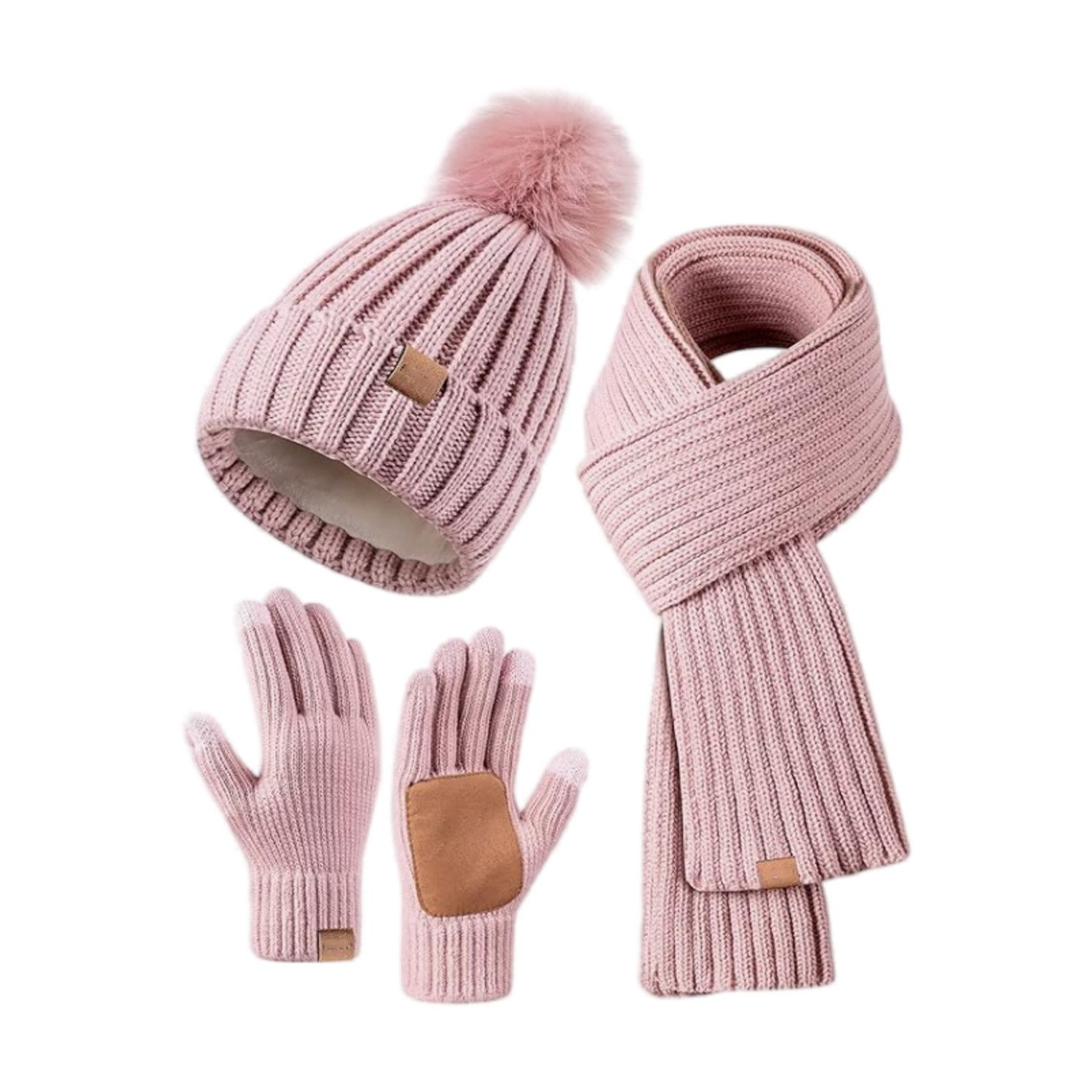 XDeer Halswärmer 3-teiliges Set Damen Winterschal Handschuh,Hals für Wärme, günstig online kaufen