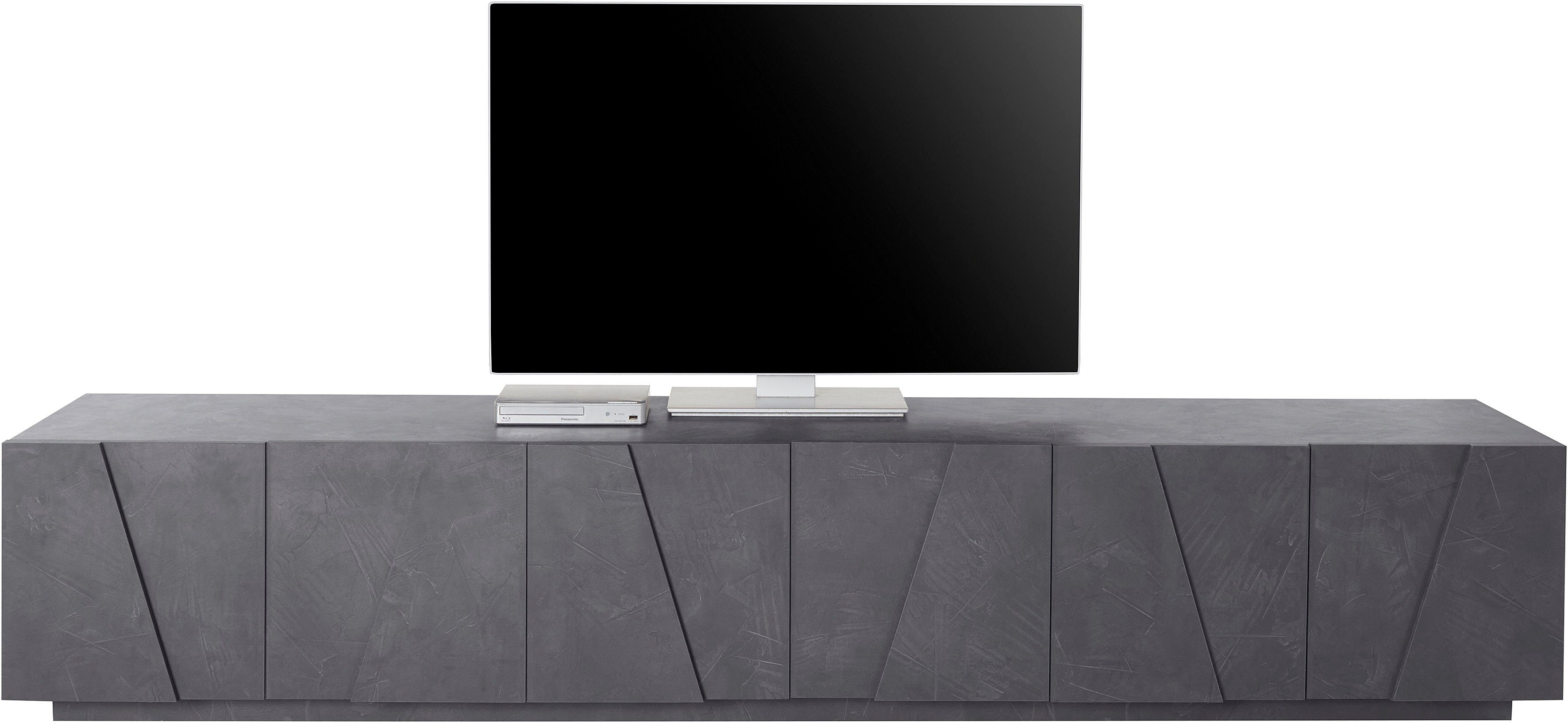 Home affaire Lowboard PING, TV-Board, TV-Band, TV-Kommode, mit 6 Türen, Bre günstig online kaufen