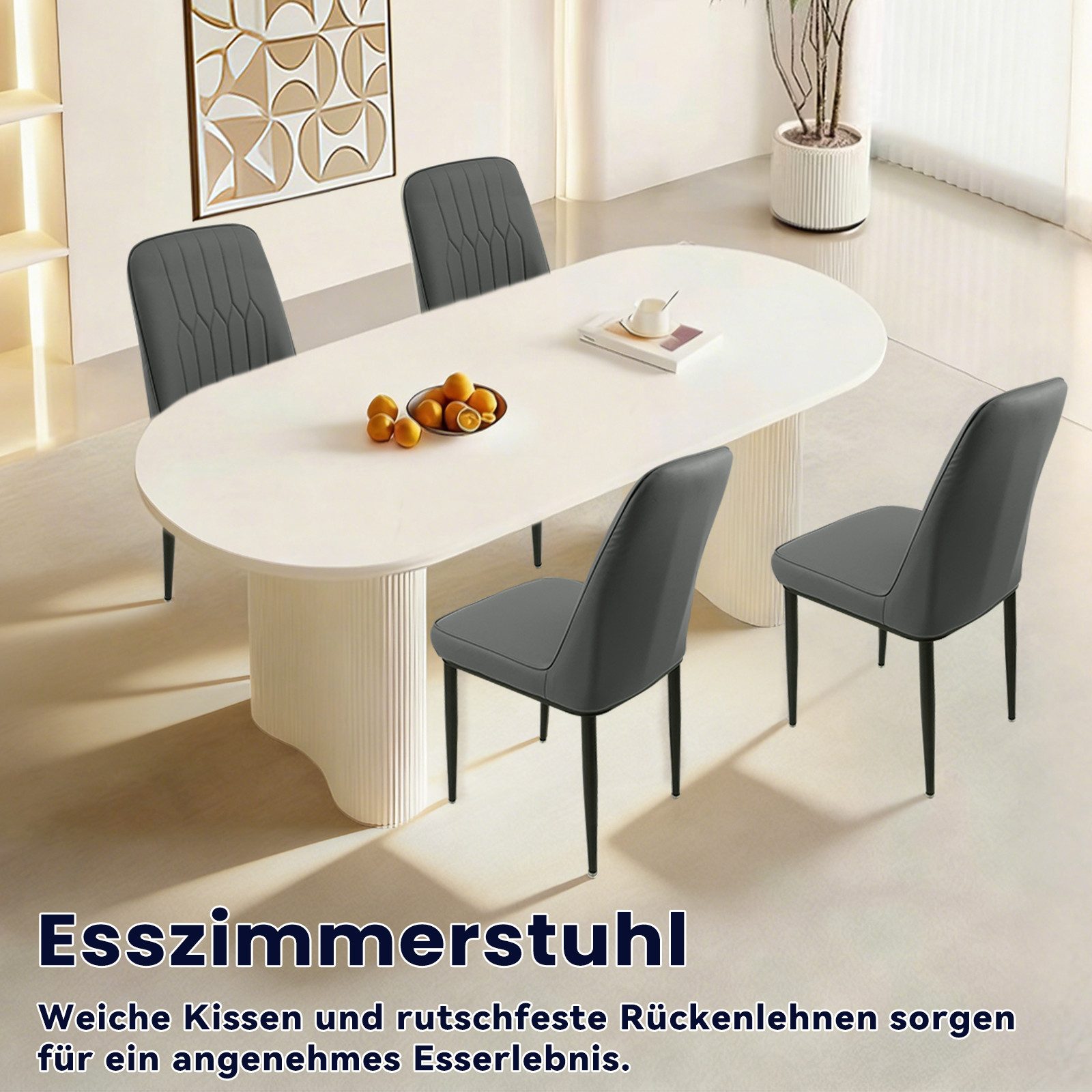 Durrafy Esszimmerstuhl Set 2/4/6 Küchenstuhl Esszimmerstuhl,Polsterstuhl,Wohnzimmerstuhl (2 St), Erhältlich in 2st 4st 6st in zwei Farben.