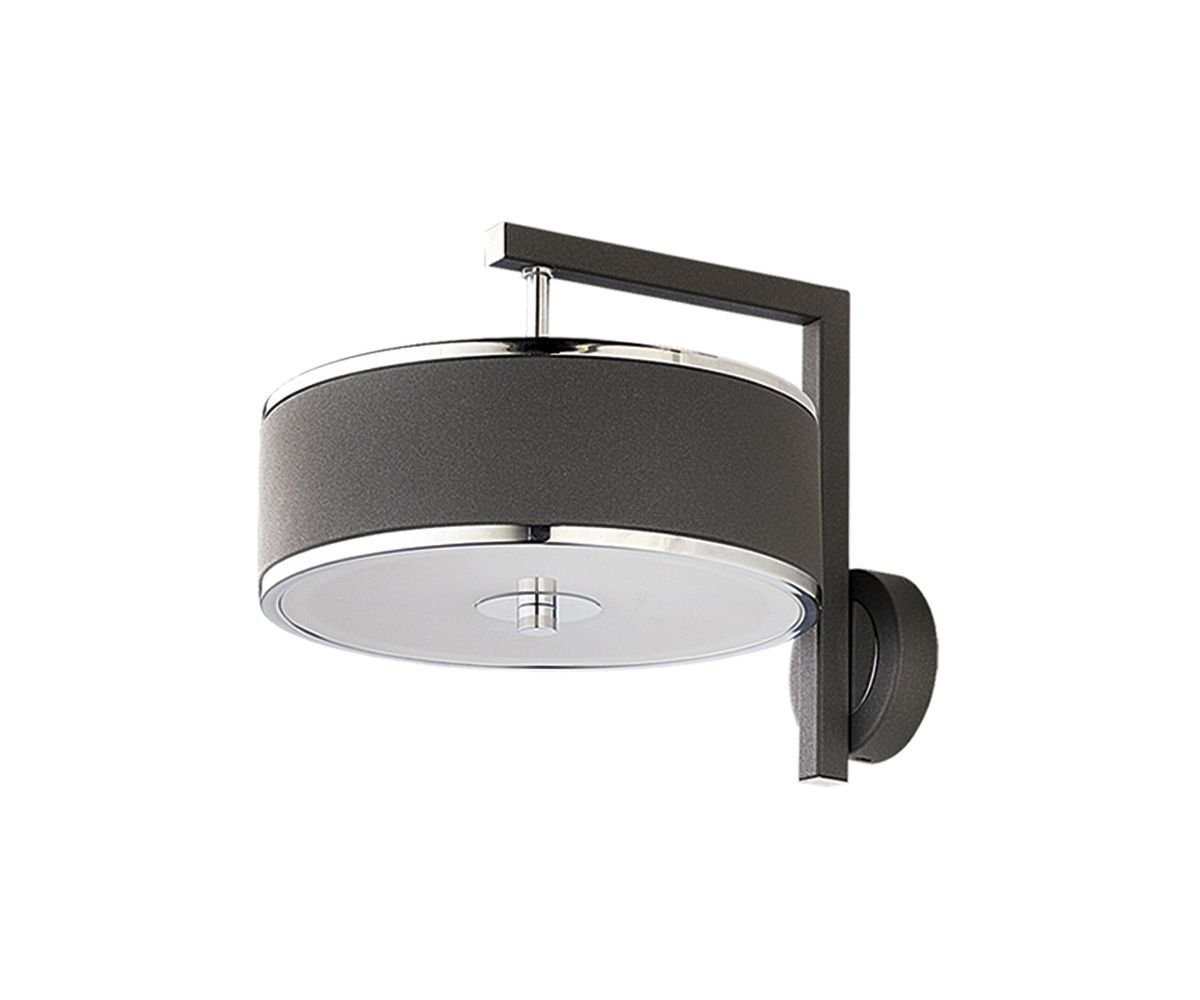 Licht-Erlebnisse Wandleuchte LORSAN, ohne Leuchtmittel, Wandlampe Grau E14 Metall Modern Beleuchtung