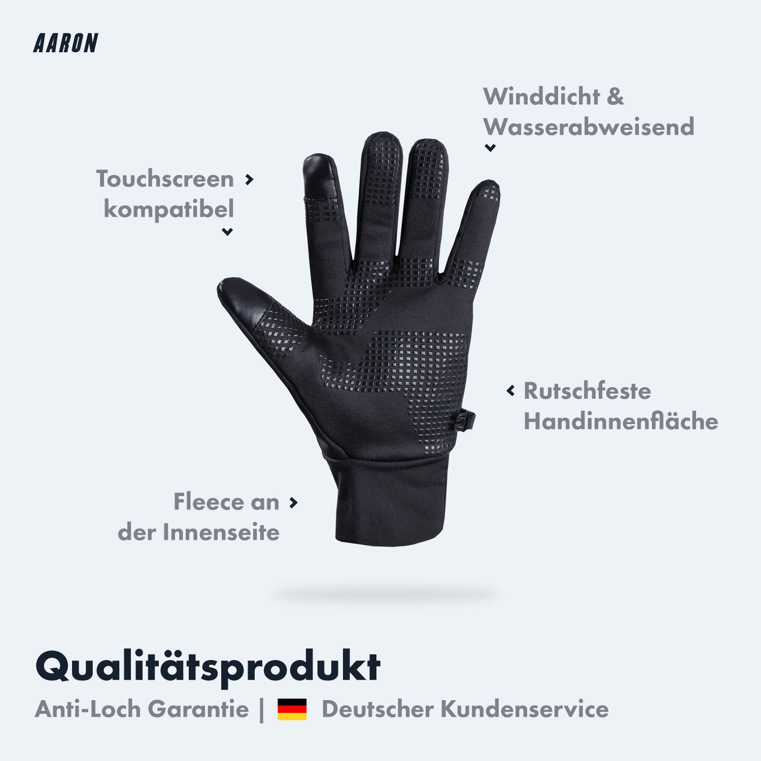 AARON Fahrradhandschuhe Gloves Fahrrad rutschfest touchscreenfähig Damen Herren MTB Trekking