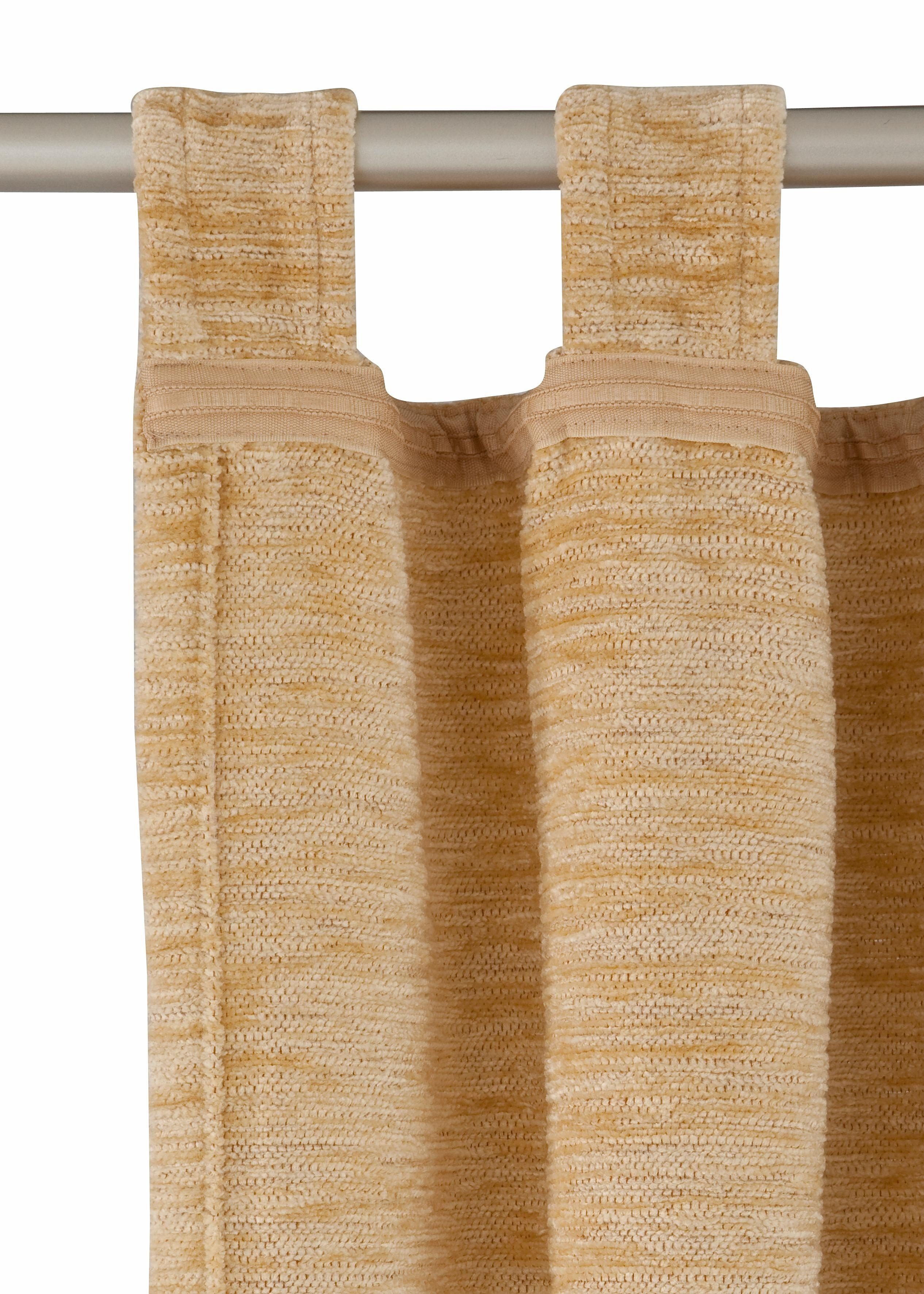 Wirth Vorhang Tromsö (1 St), Schlaufen, blickdicht, Chenille