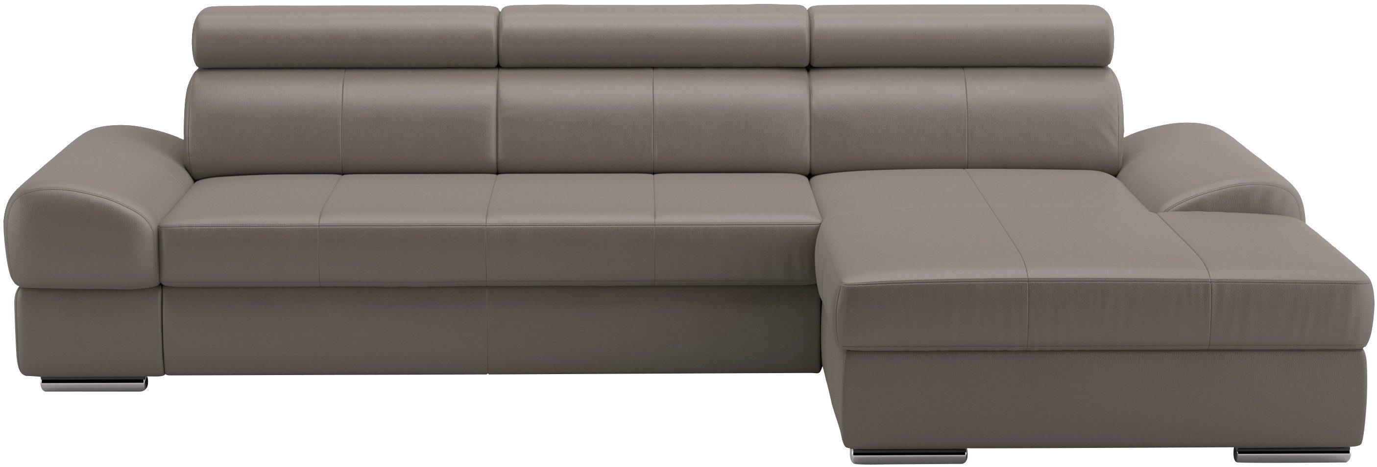 sit&more Ecksofa Broadway L-Form, inklusive Kopfteilverstellung, wahlweise mit Bettfunktion
