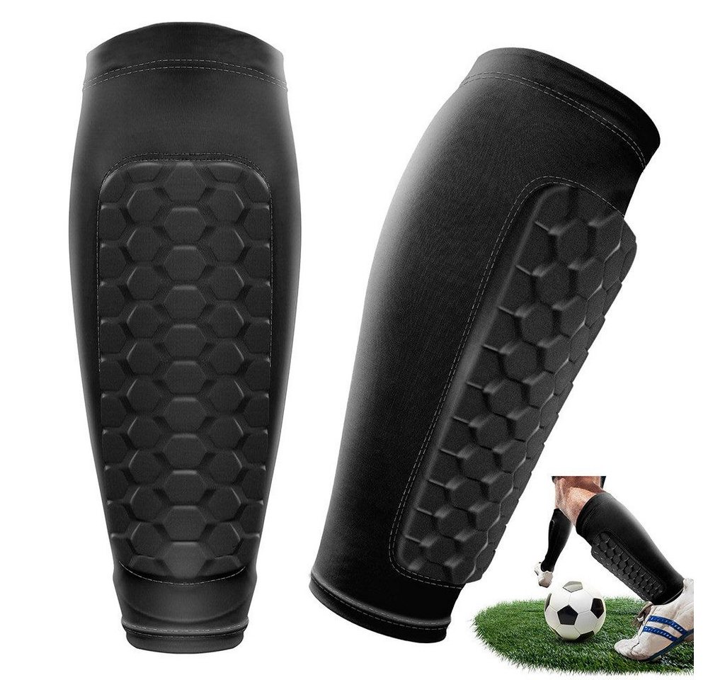 FOUORTUNATE-BEE Fußball Schienbeinschoner Fußball-Beinschützer Schienbeinschützer Sport-Wadenschutz (Doppelnähten, leichtes Design, langlebig, Schutz für Training Wettkampf Freizeit)
