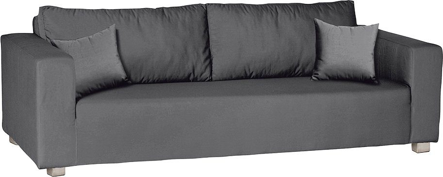 Fink 3-Sitzer CARLO, für Outdoor geeignet, UV beständig, Breite 218 cm grau meliert | Einzelsofas