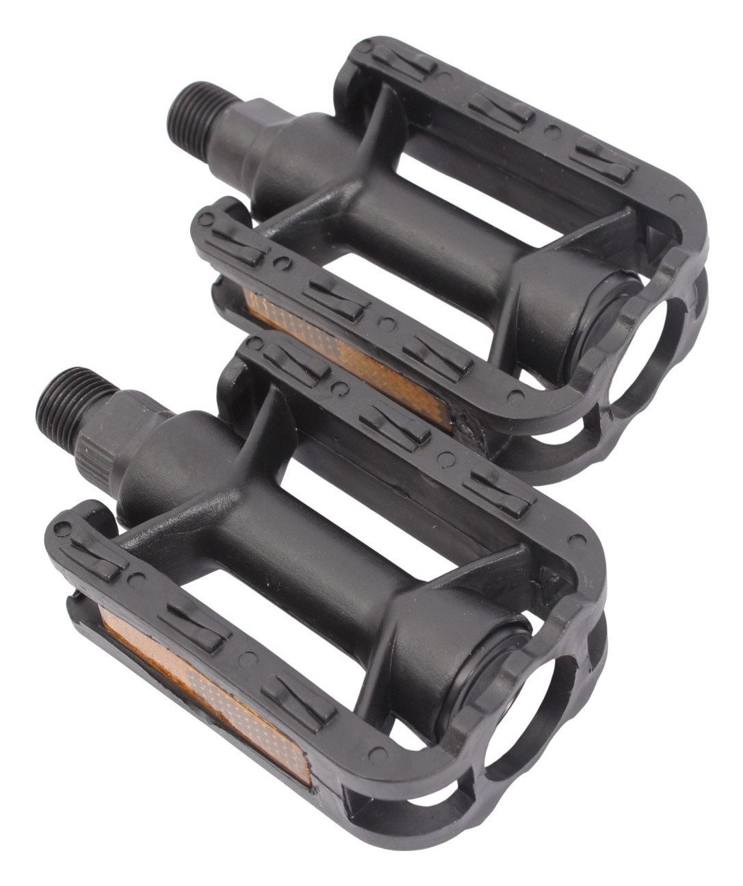 KHEbikes Plattformpedale MTB Kinder Jugend Pedale PRISM 9/16 Zoll PVC mit Reflektoren