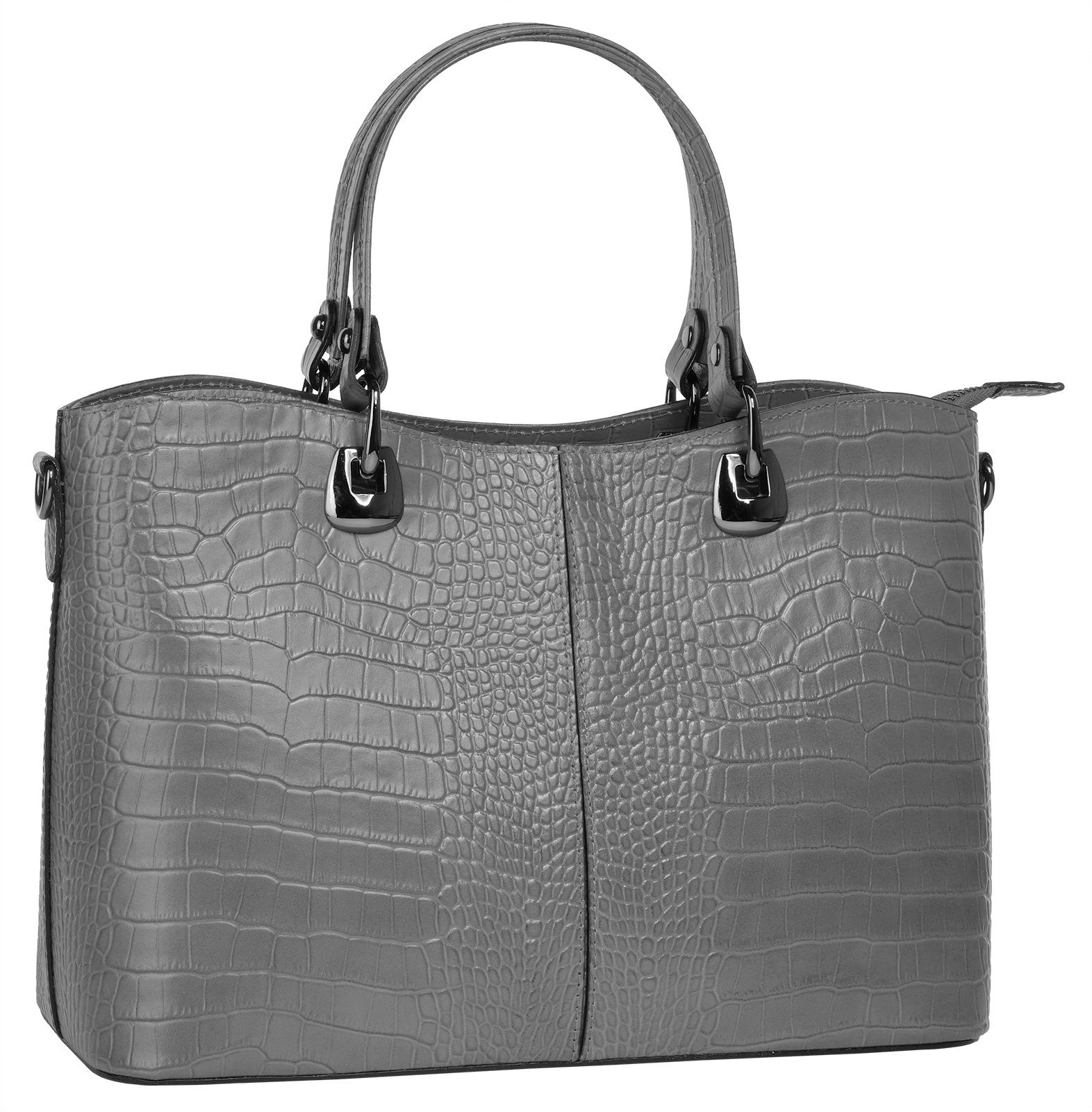 Cluty Henkeltasche (1-tlg), echt Leder, Made in Italy