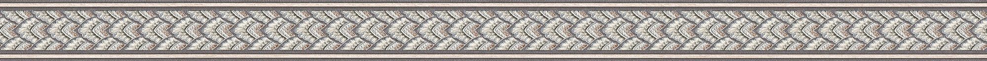 A.S. Création Bordüre Only Borders, glatt, Barock, gemustert, ornamental, Bordüre Klassisch - Borte Wohnzimmer Schlafzimmer Küche Design Optik