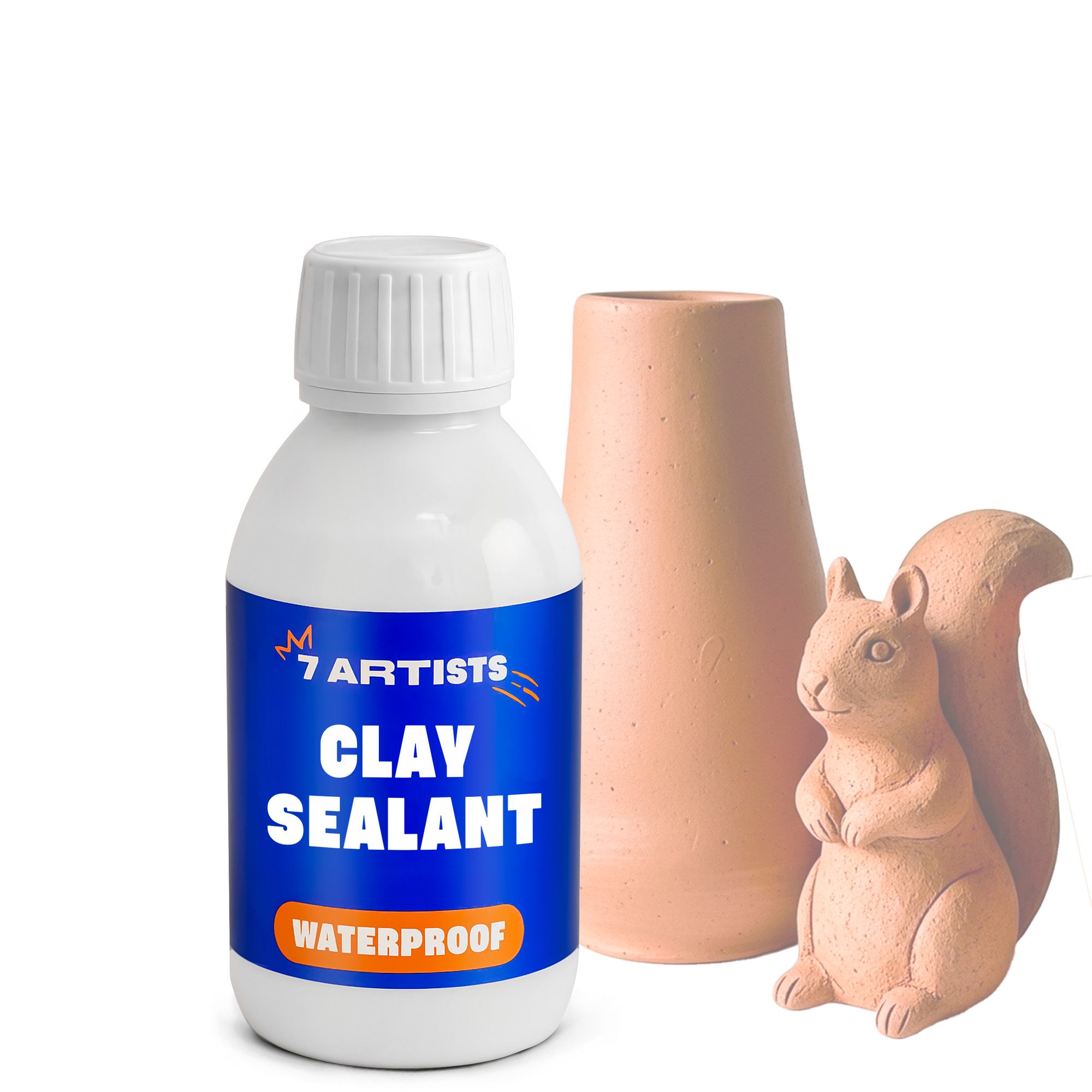 7 Artists Klarlack 7 Artists Tondicht - Ton Versiegelung Transparent für Bastelton, 125 ml, 250 ml